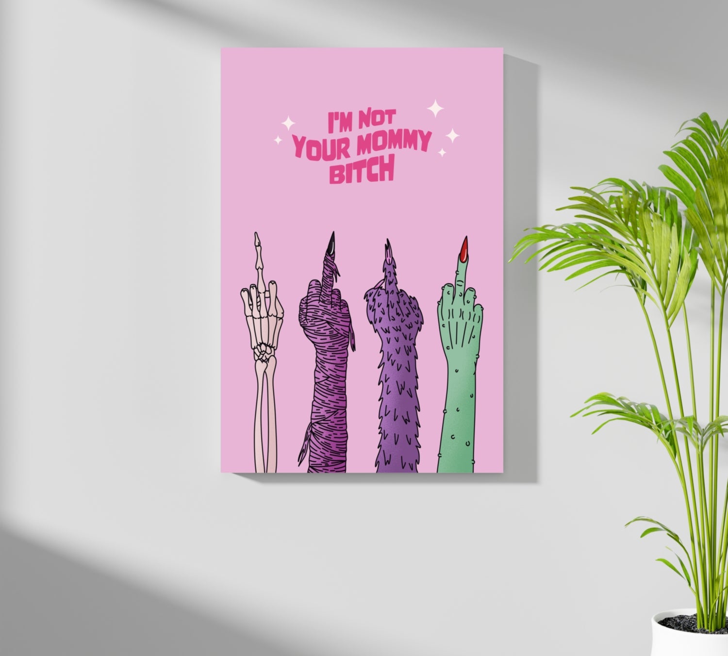 I am not your Mummy Aluminum Print.