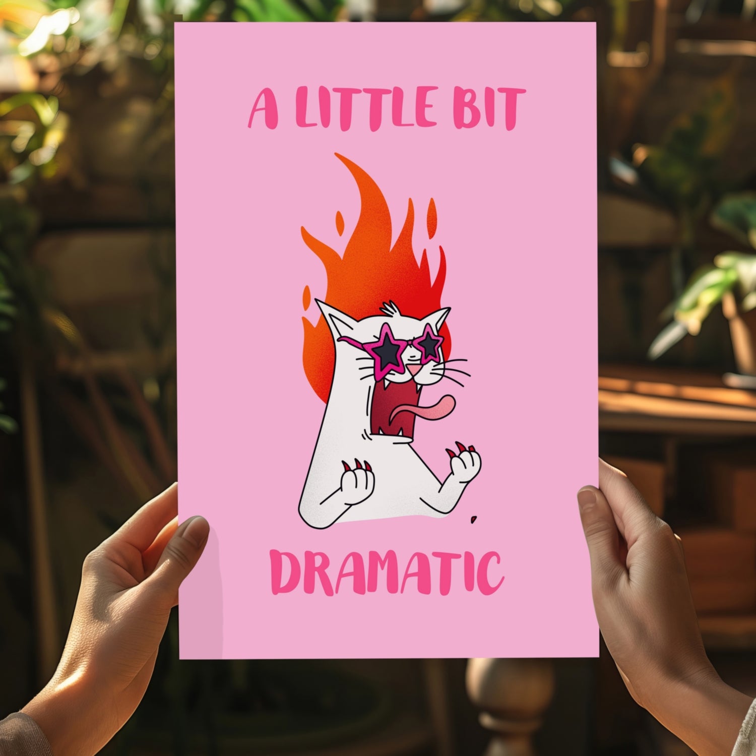 A Little Bit Dramatic Aluminum Print.