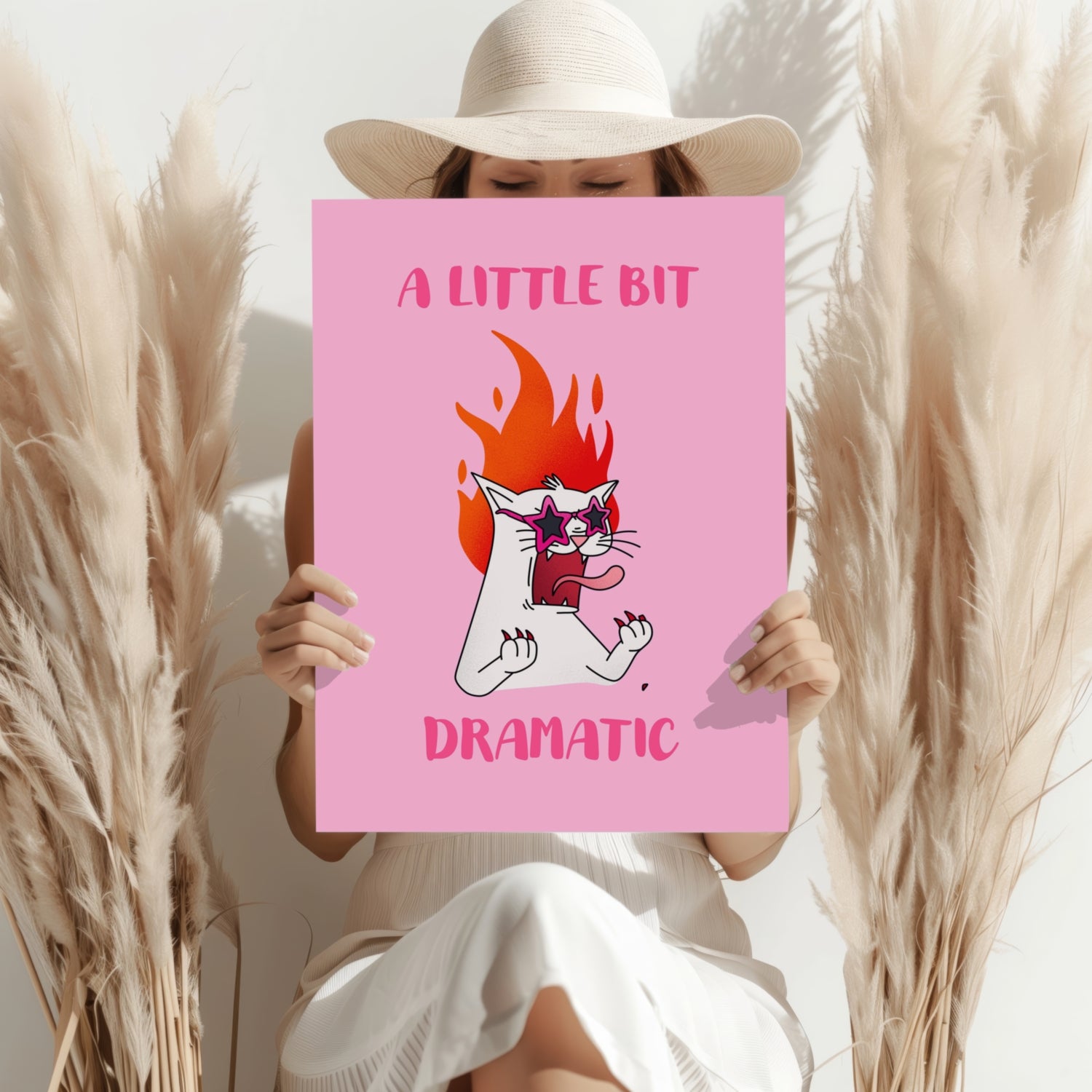 A Little Bit Dramatic Aluminum Print.