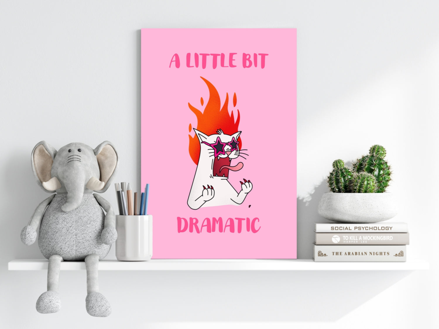 A Little Bit Dramatic Aluminum Print.