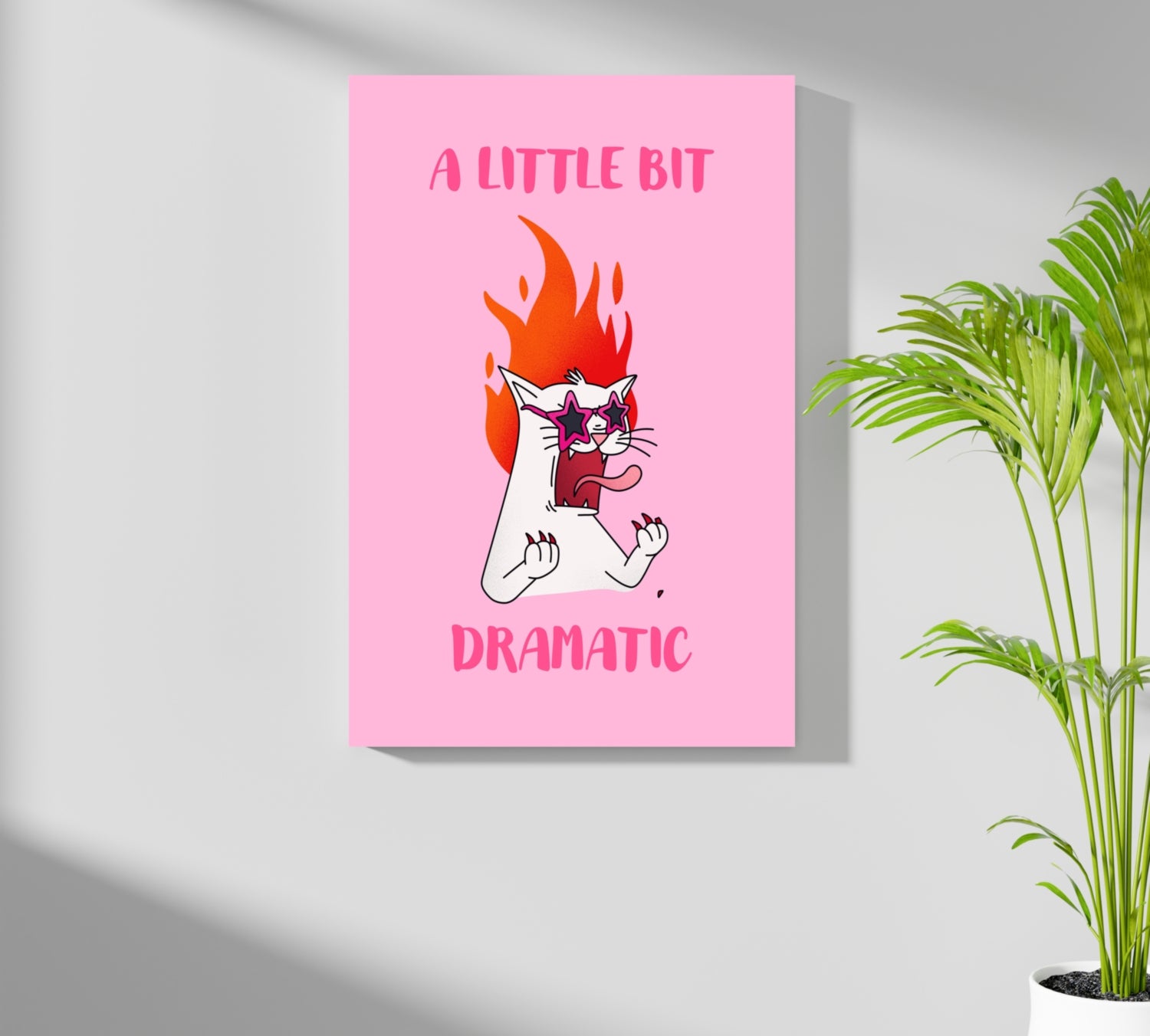 A Little Bit Dramatic Aluminum Print.