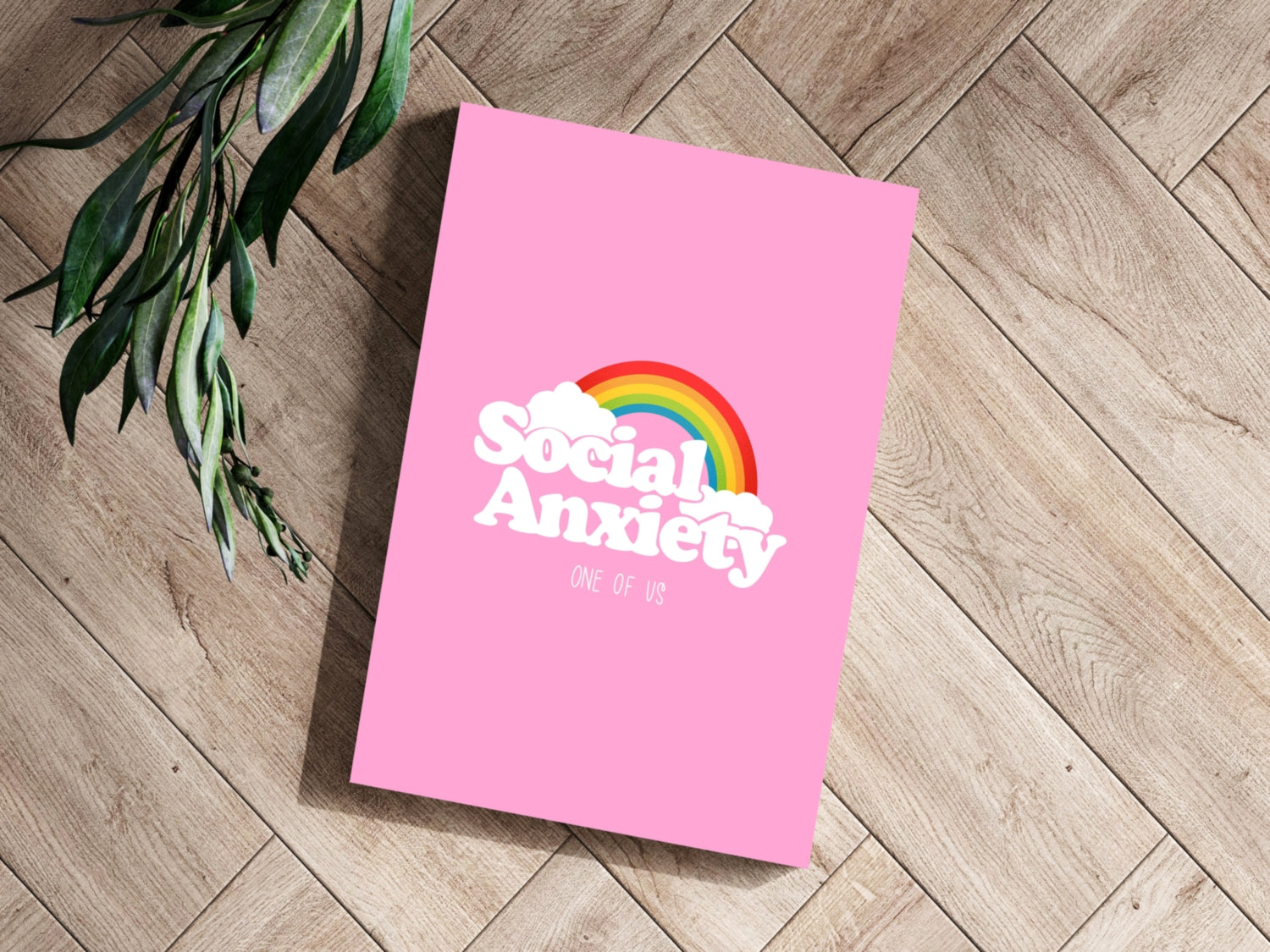 Social Anxiety Aluminum Print.