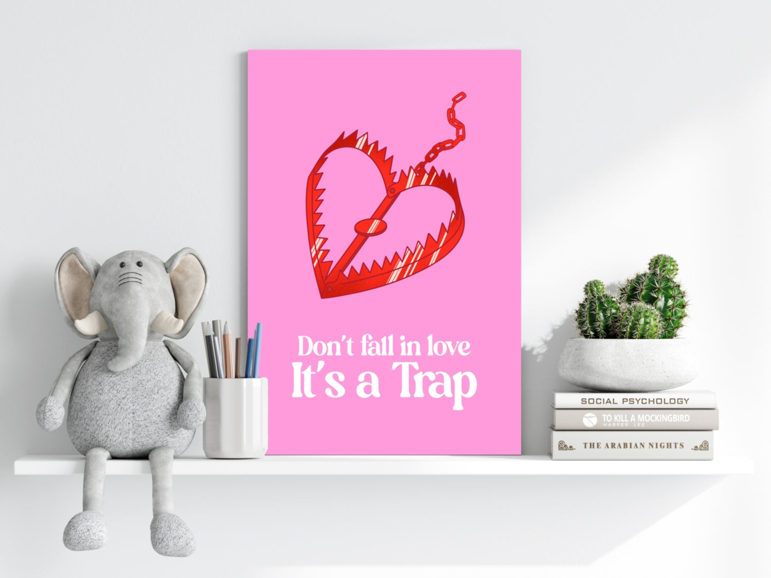 Love Trap Aluminum Print.