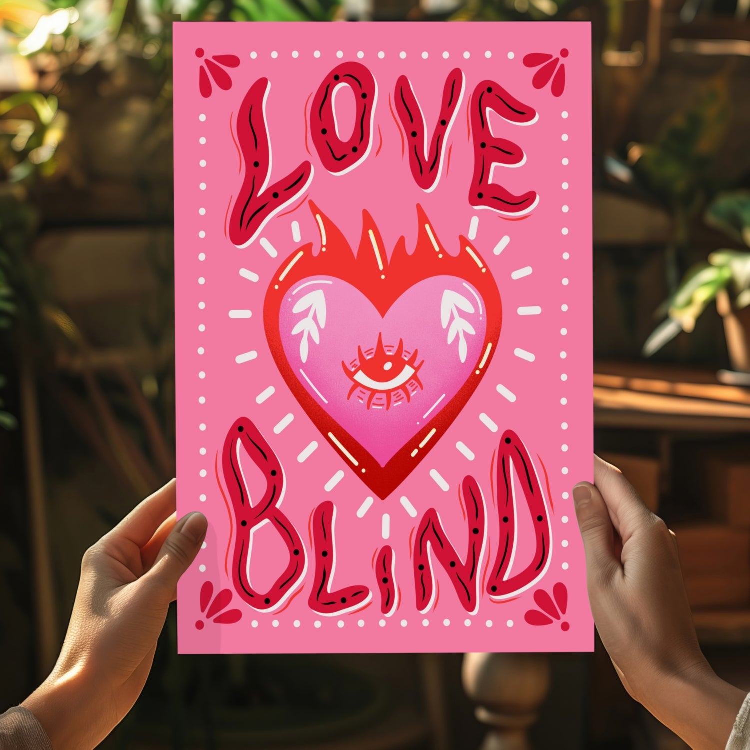 Love Blind Aluminum Print.