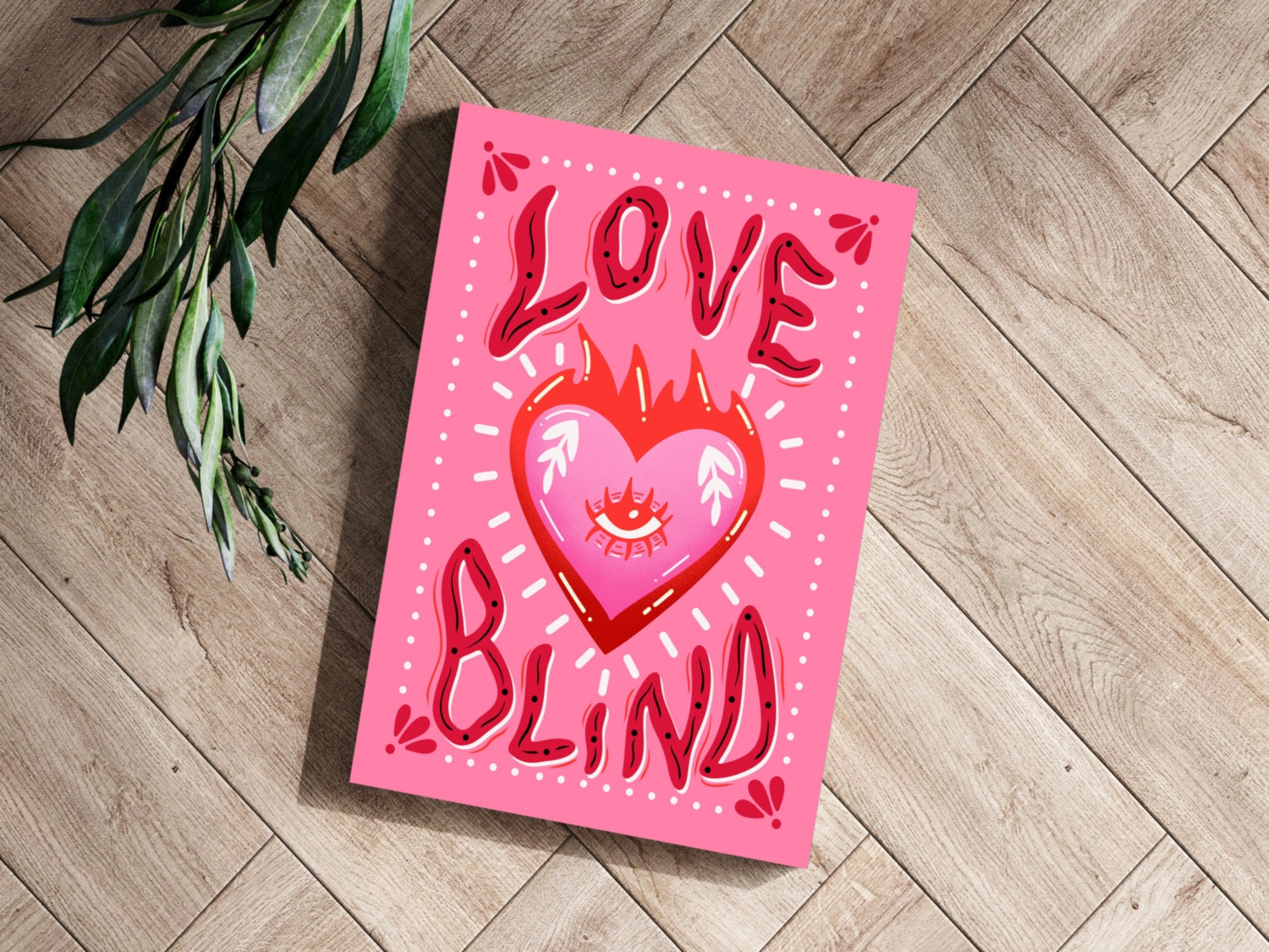 Love Blind Aluminum Print.