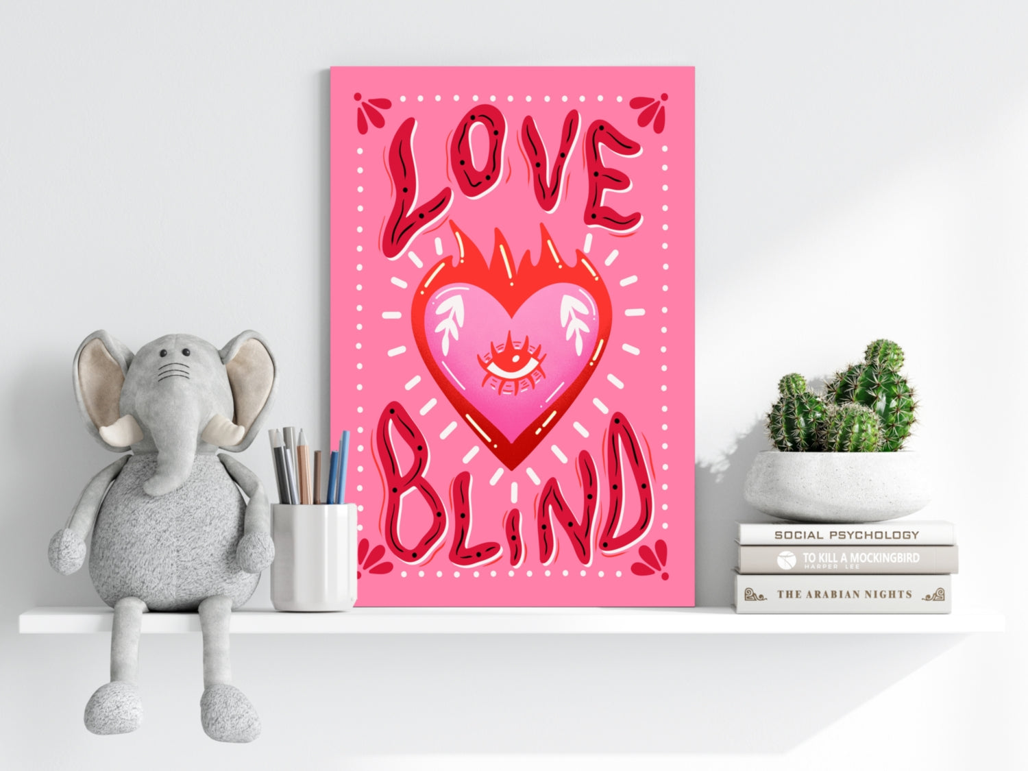 Love Blind Aluminum Print.