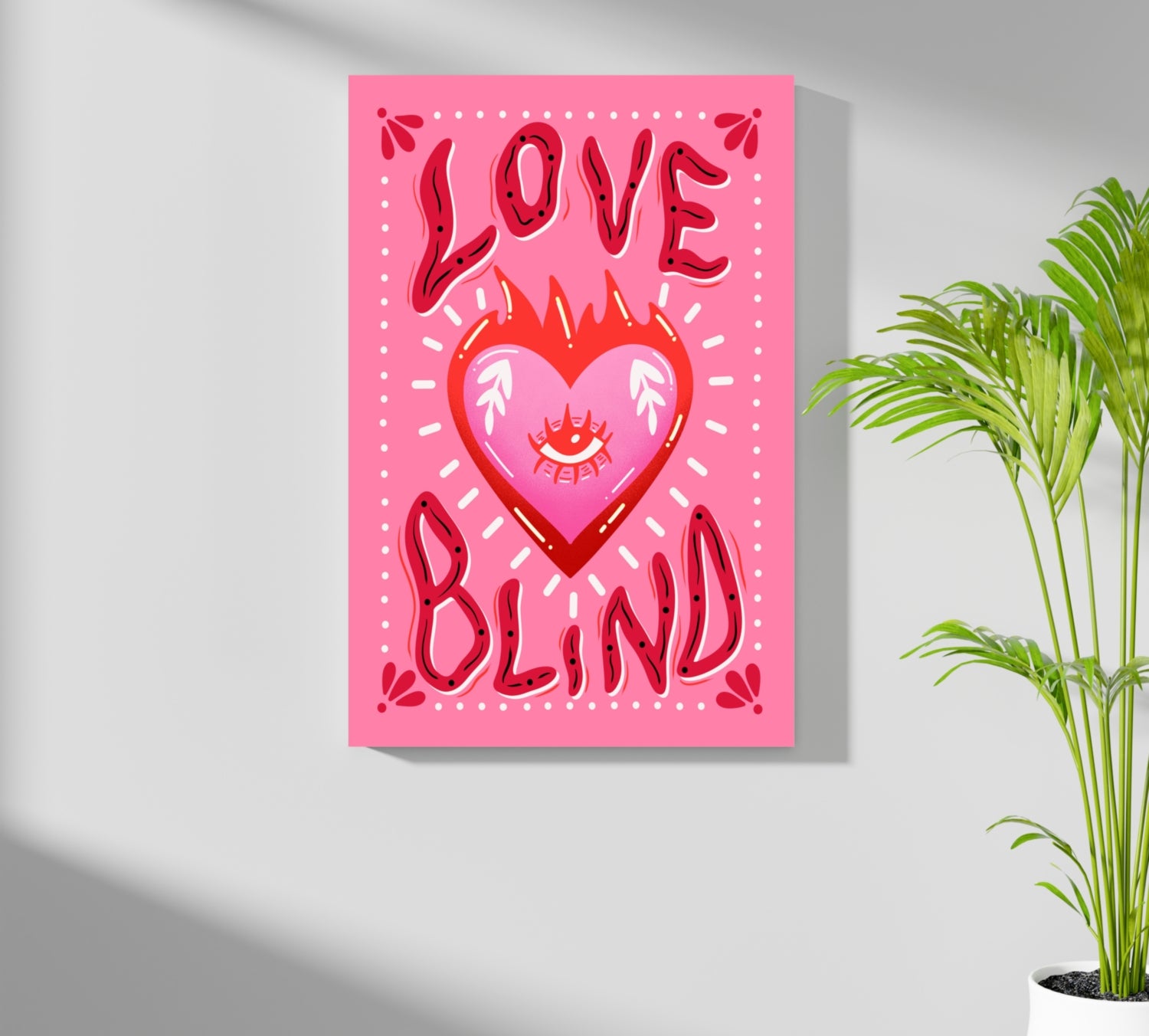 Love Blind Aluminum Print.