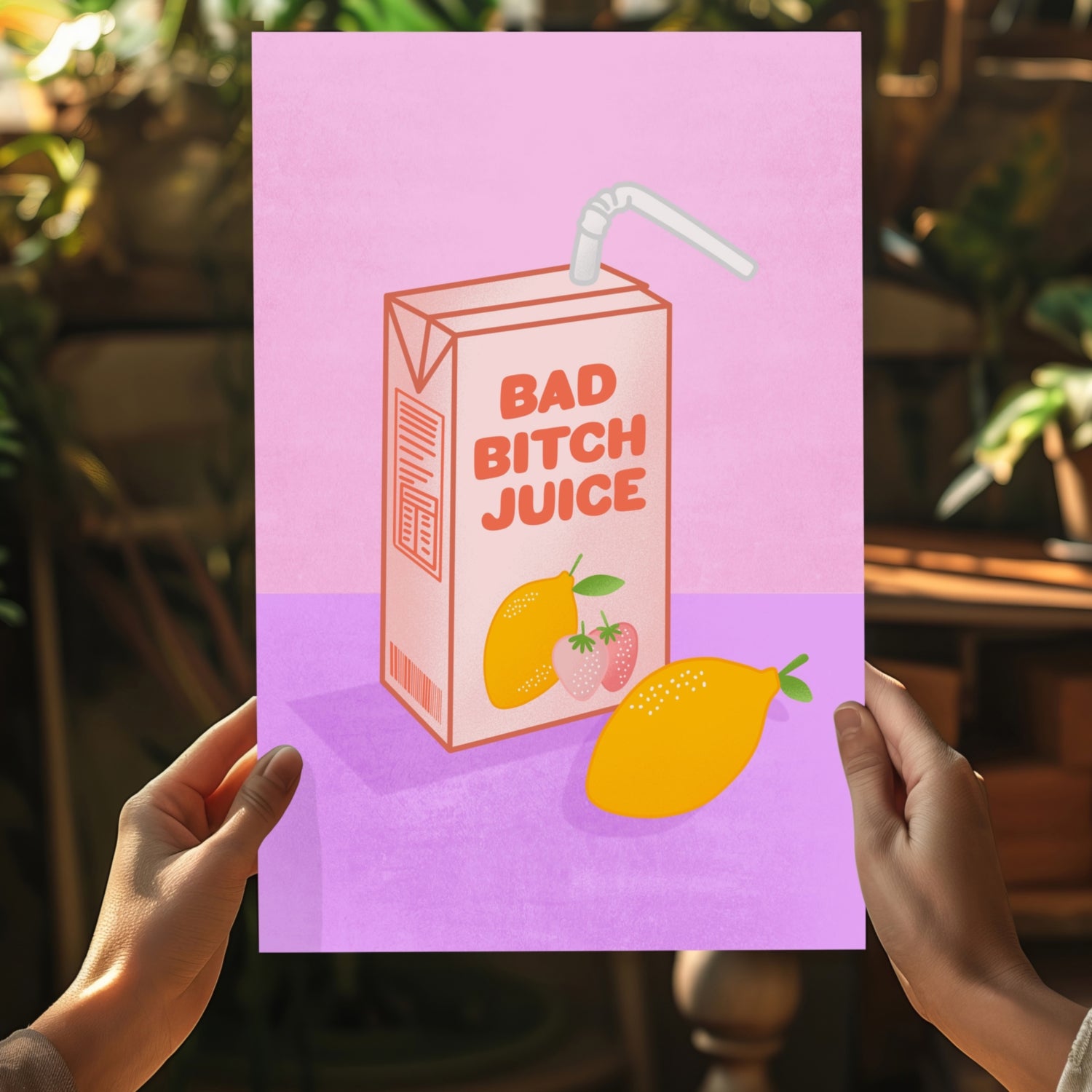 Bad Juice Aluminum Print.