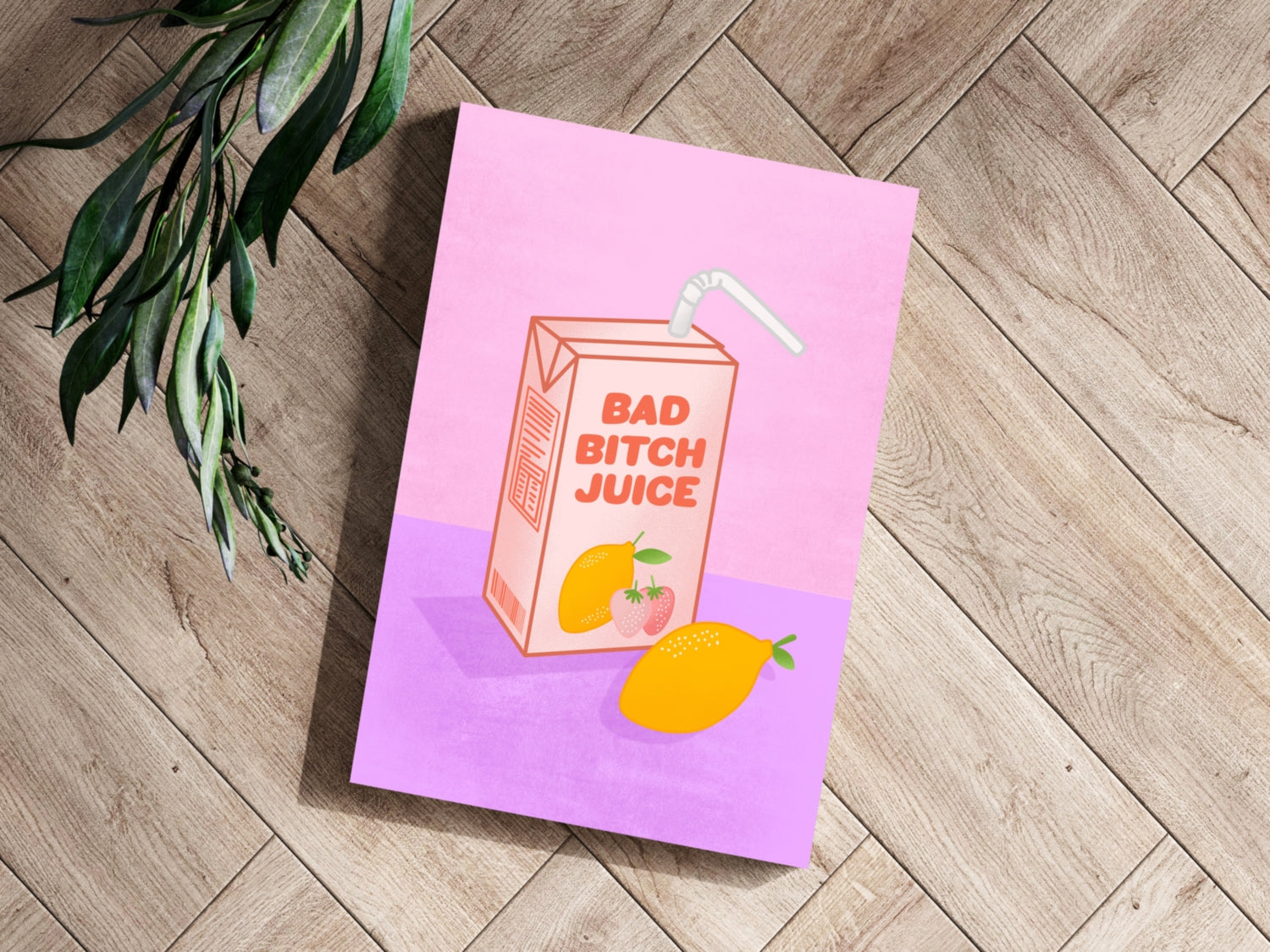 Bad Juice Aluminum Print.