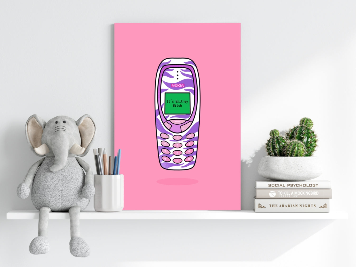 Retro Cell Phone Aluminum Print.