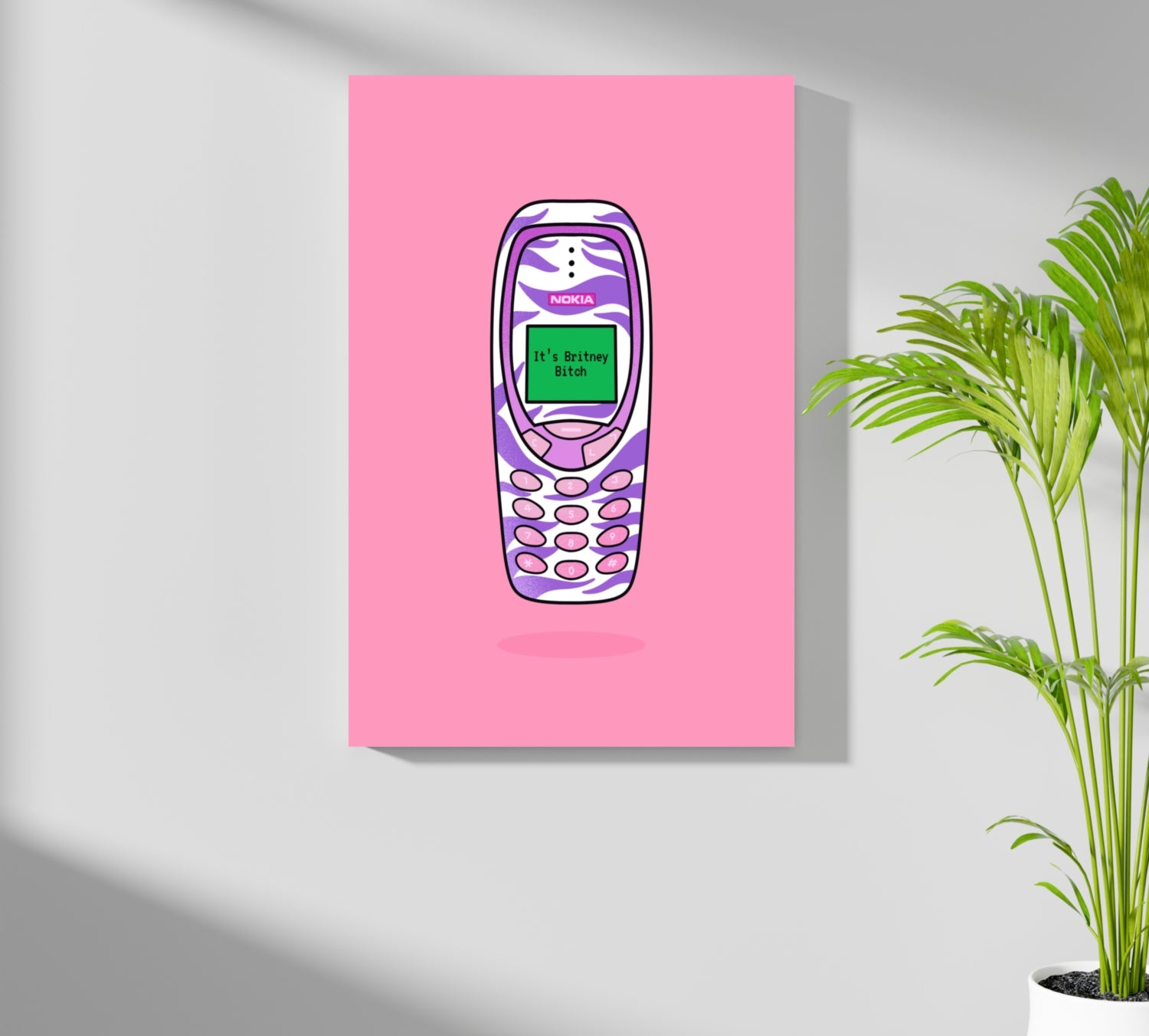 Retro Cell Phone Aluminum Print.