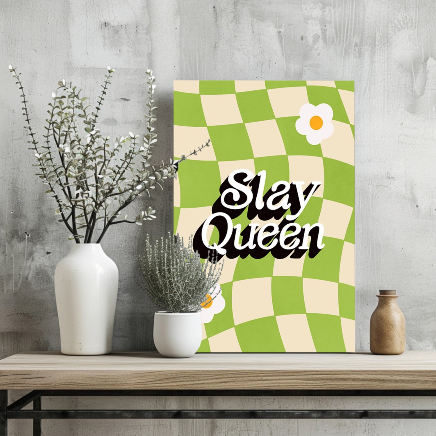 Slay Queen Aluminum Print.