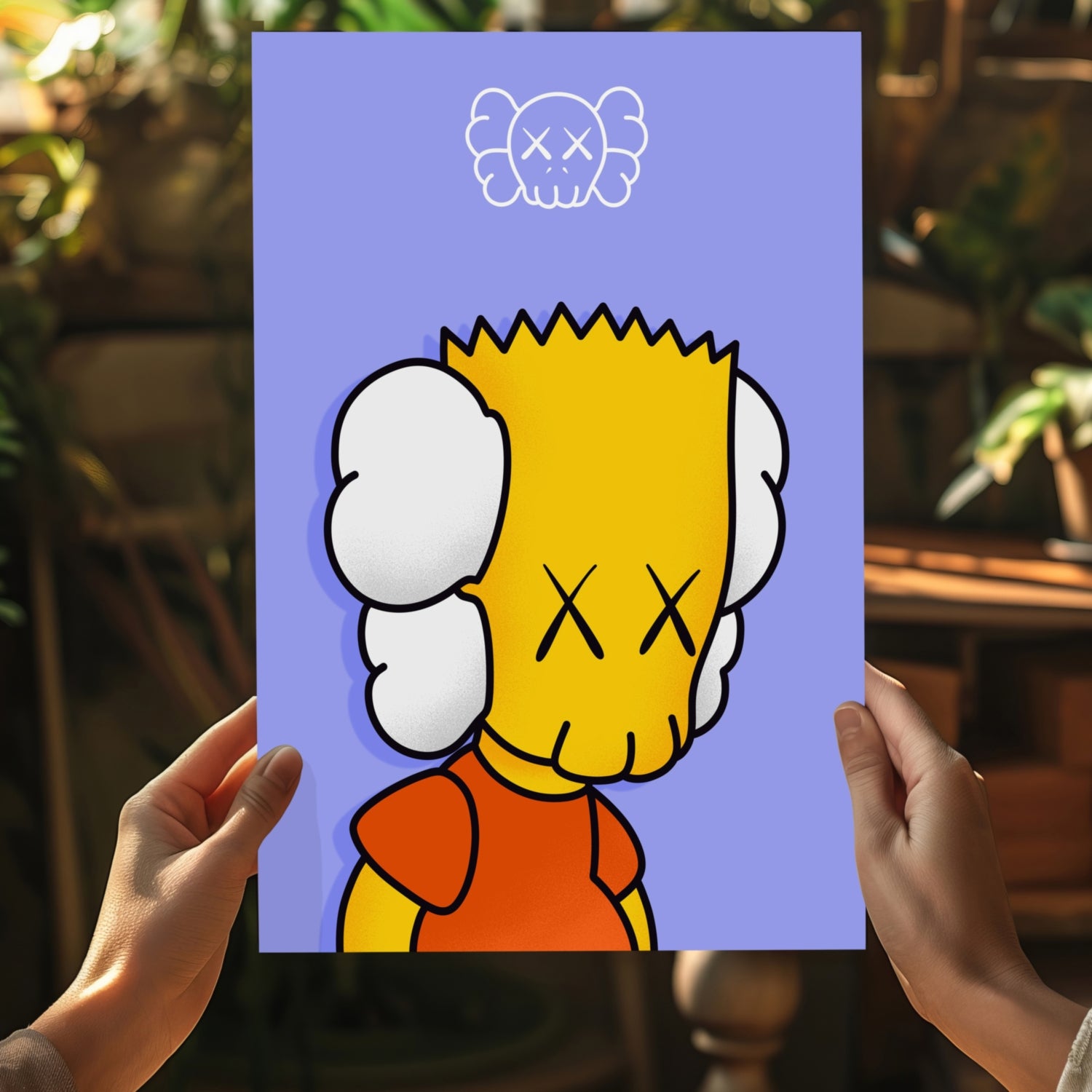 Bart Sadness Aluminum Print.