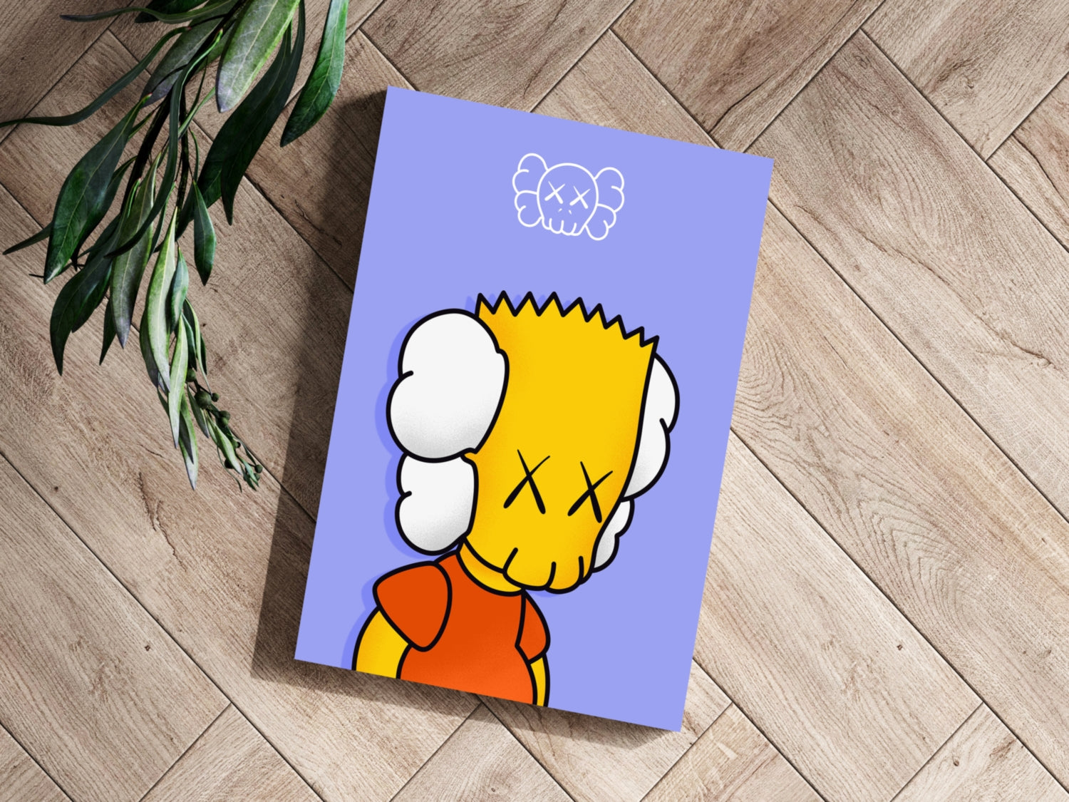 Bart Sadness Aluminum Print.