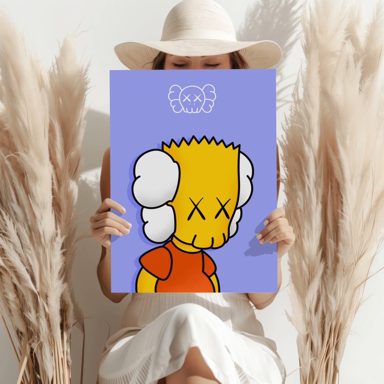 Bart Sadness Aluminum Print.