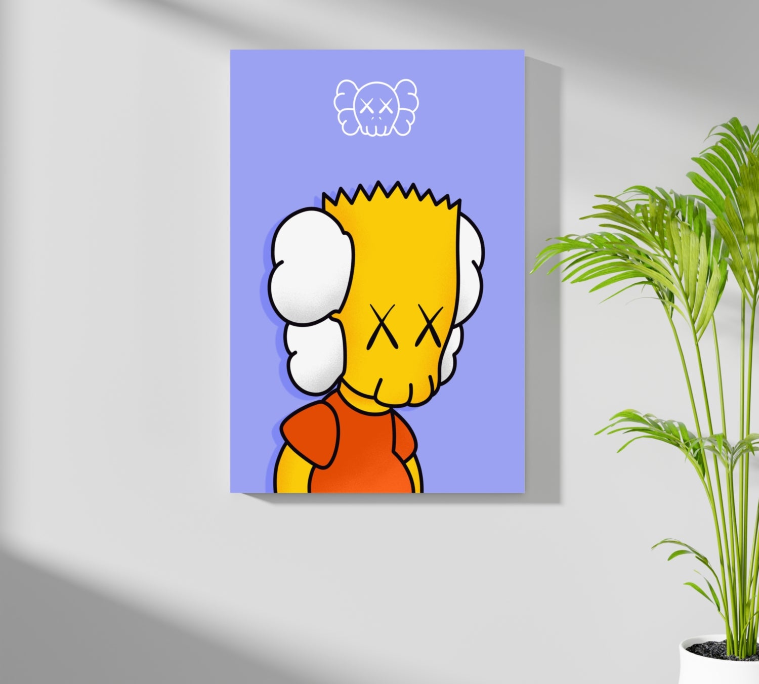 Bart Sadness Aluminum Print.