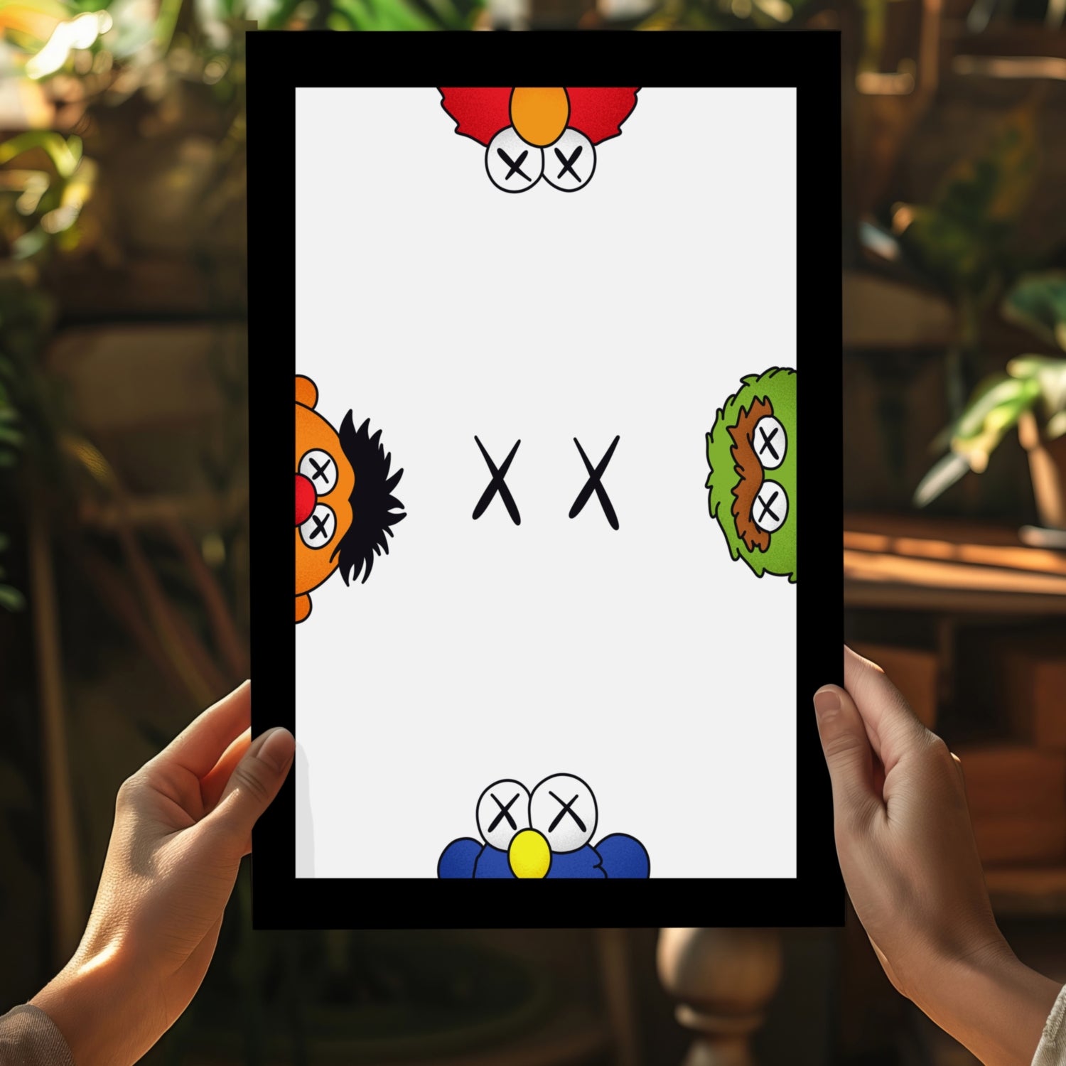 Susame Street Aluminum Print.