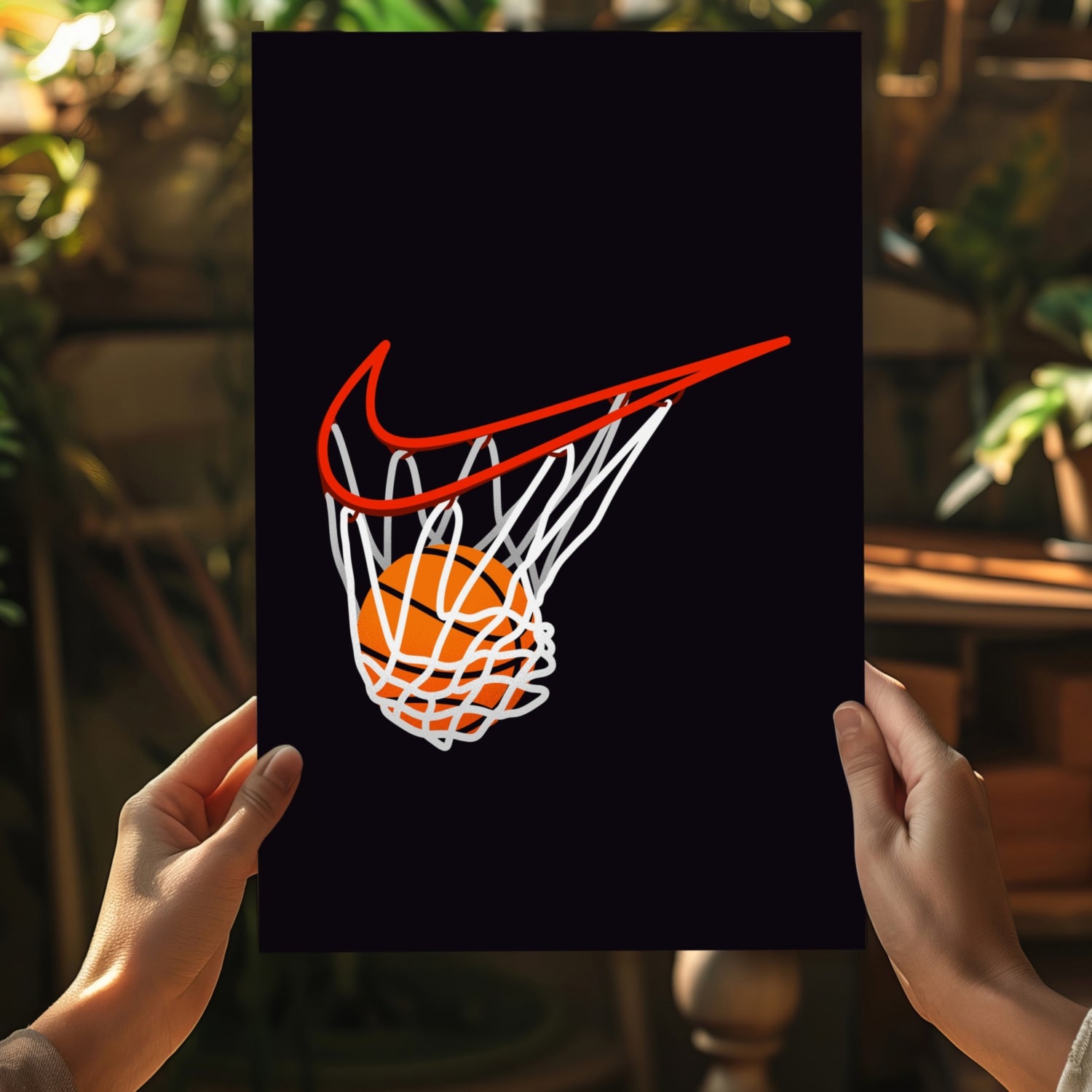 Basketball Aluminum Print.