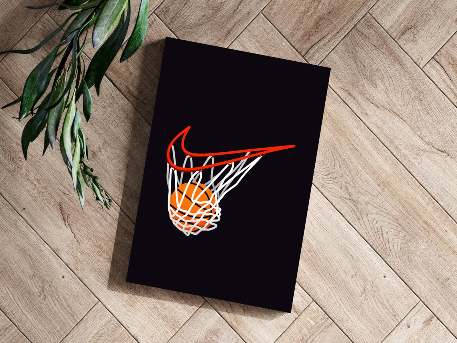 Basketball Aluminum Print.