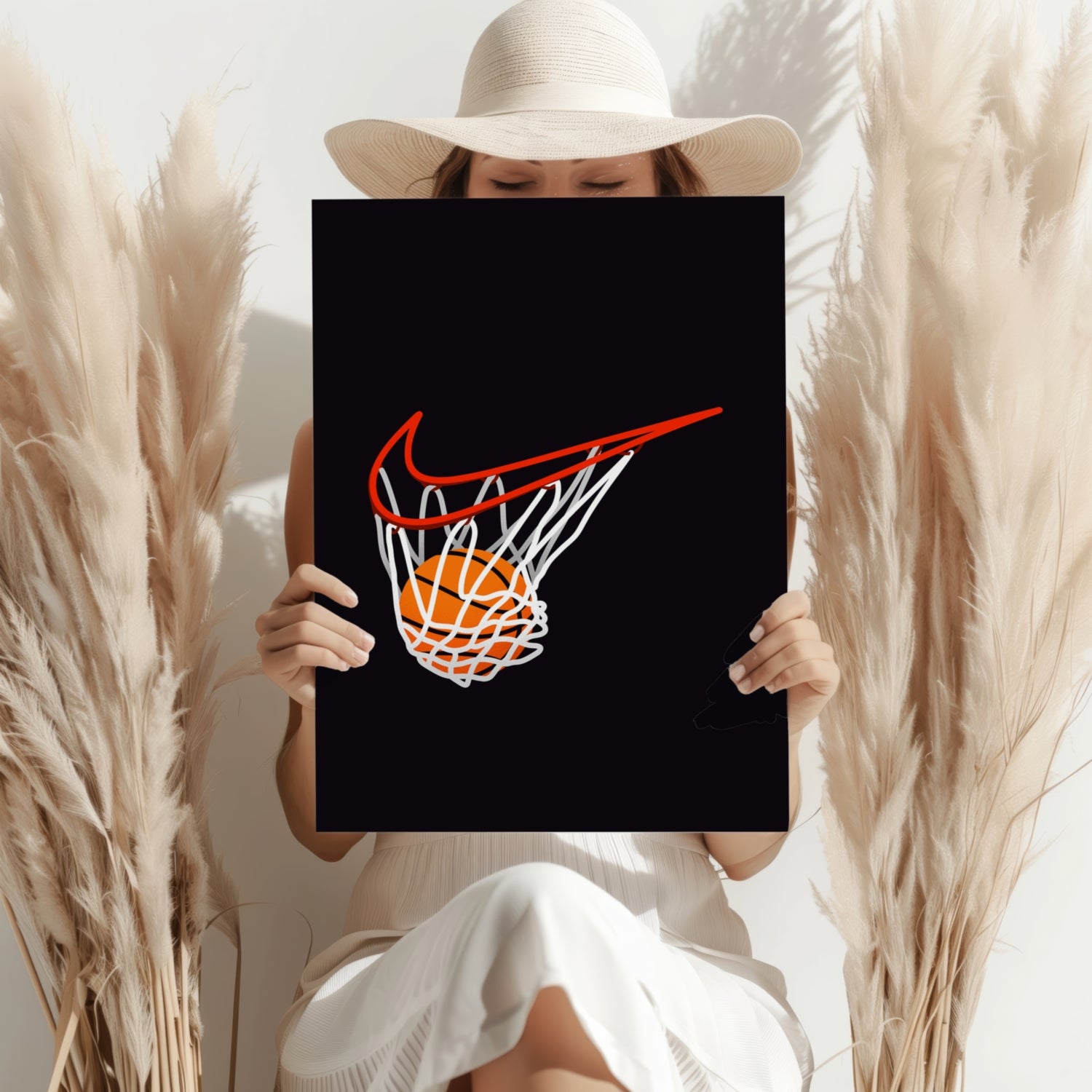 Basketball Aluminum Print.