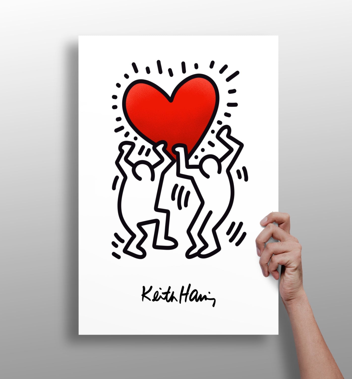 Keith Haring Aluminum Print.