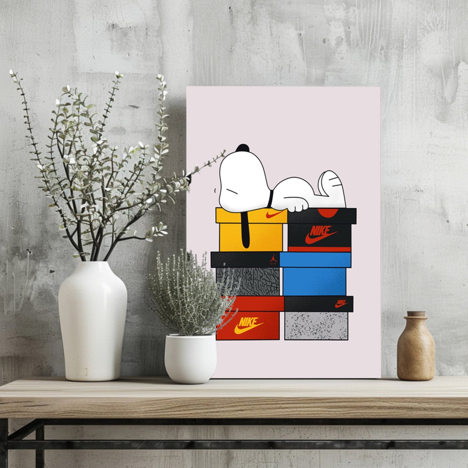 Snoopy Aluminum Print.