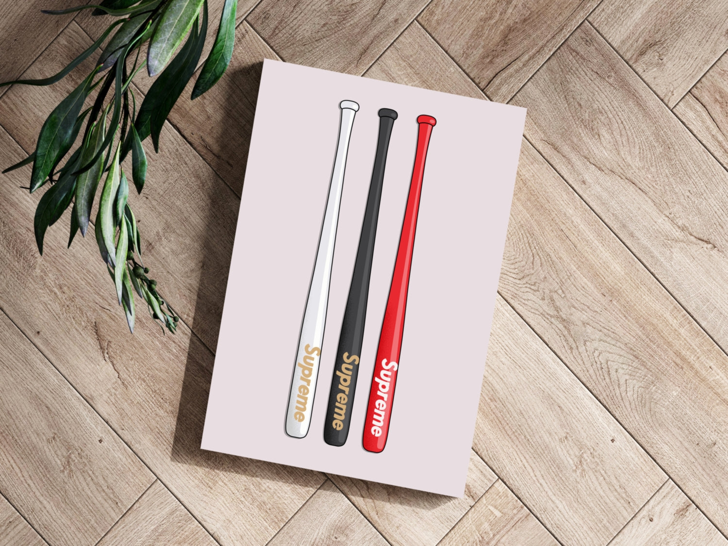 Baseball Bats Aluminum Print.