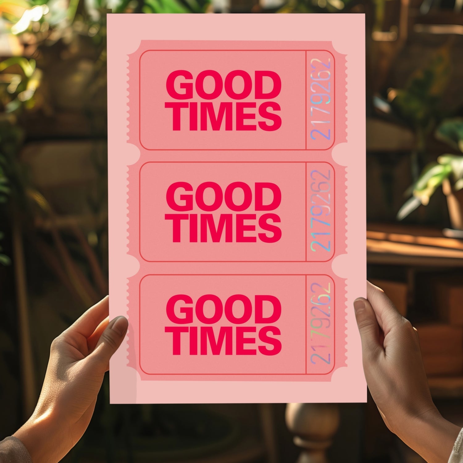 Good Times Retro Aluminum Print.