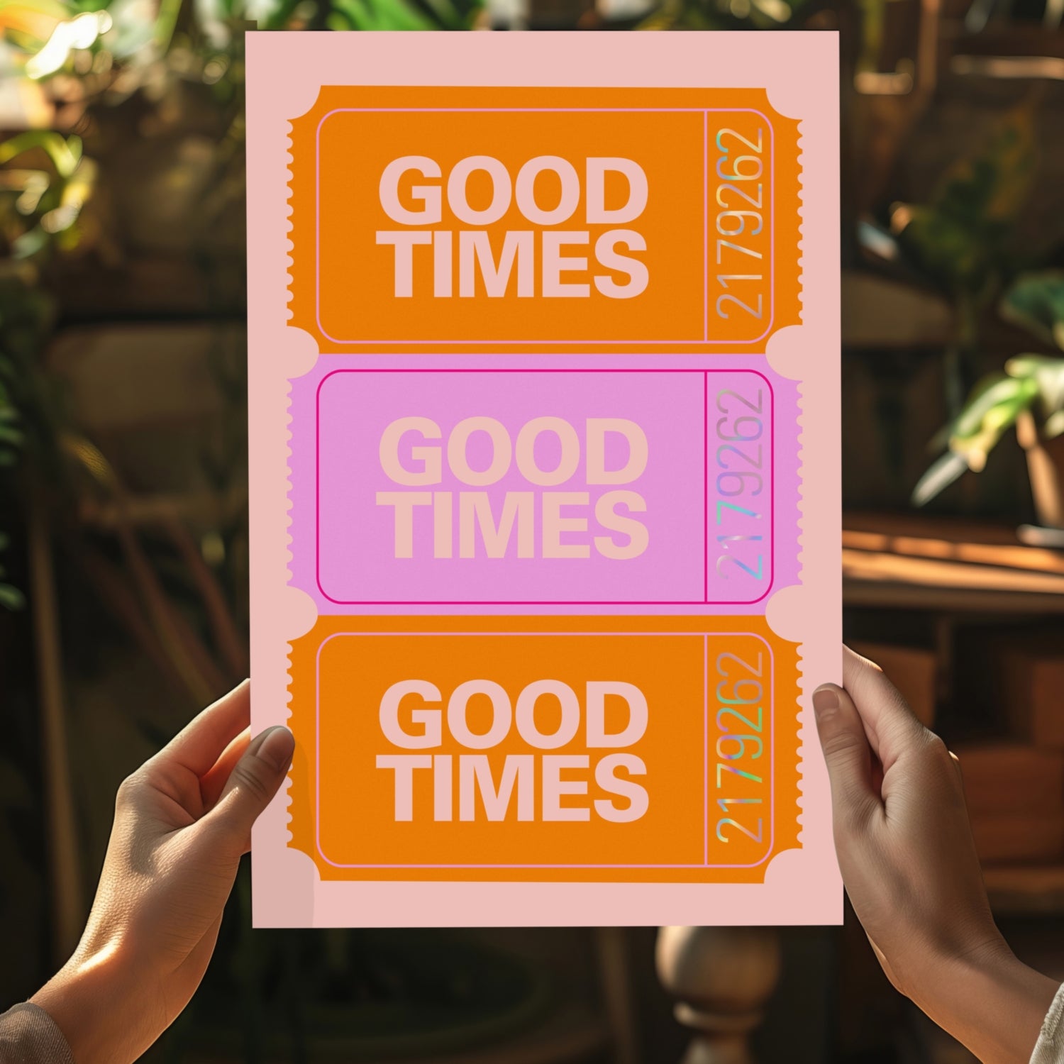 Good Times Retro Aluminum Print.