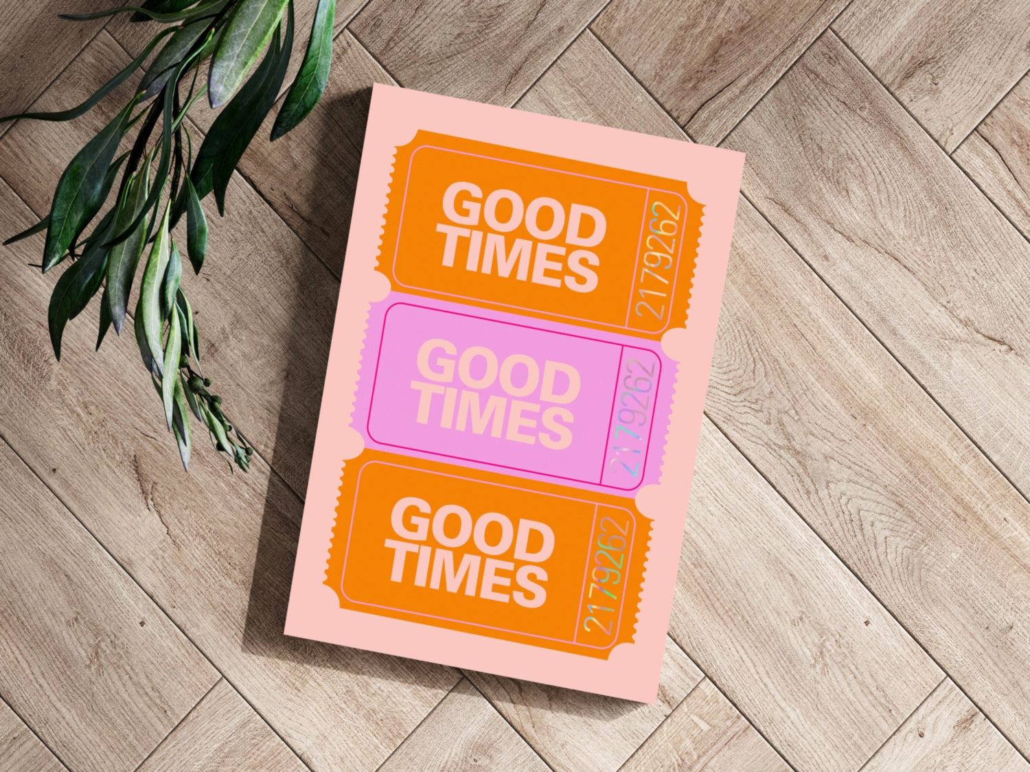 Good Times Retro Aluminum Print.