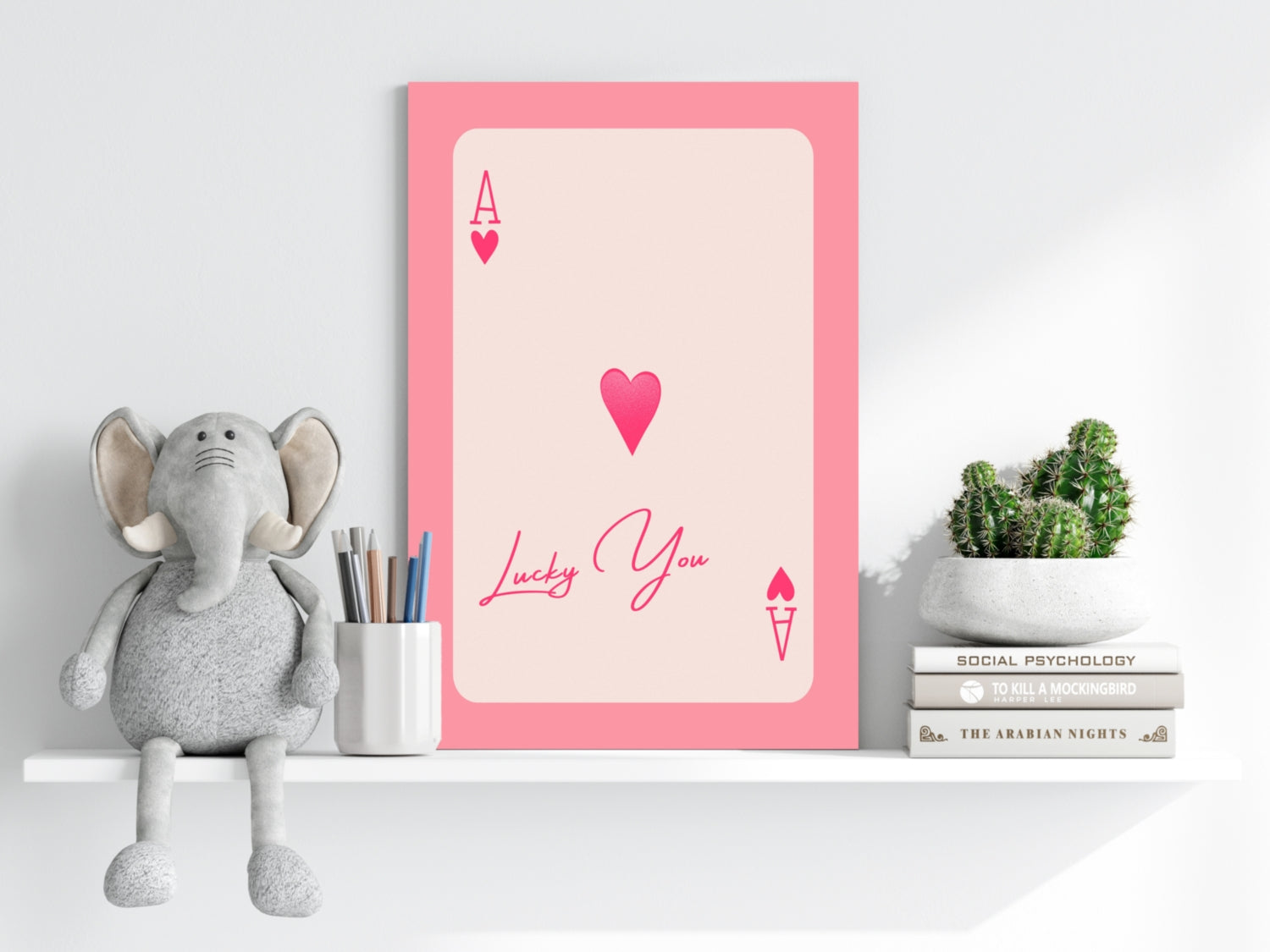 Ace Lucky You Aluminum Print.