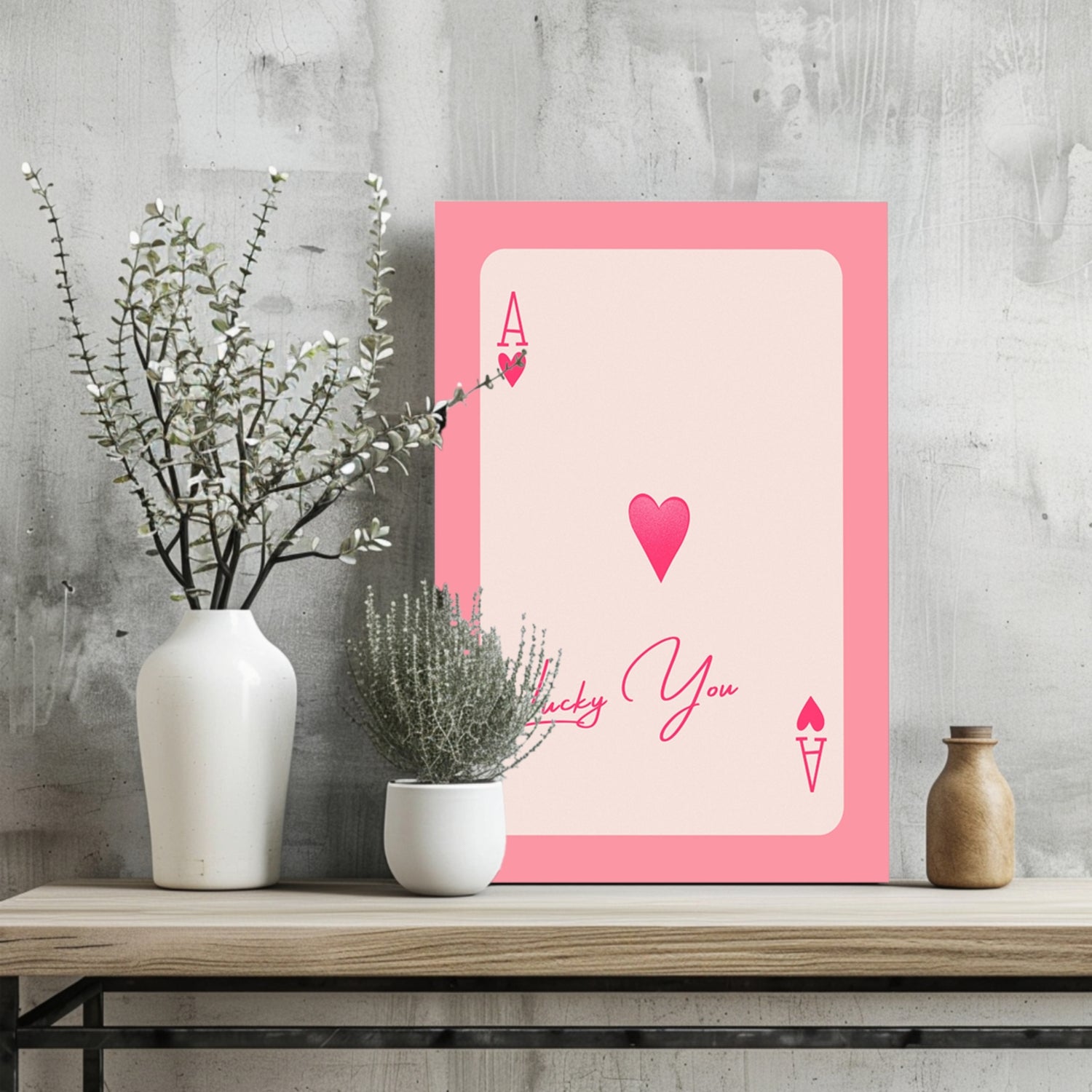 Ace Lucky You Aluminum Print.