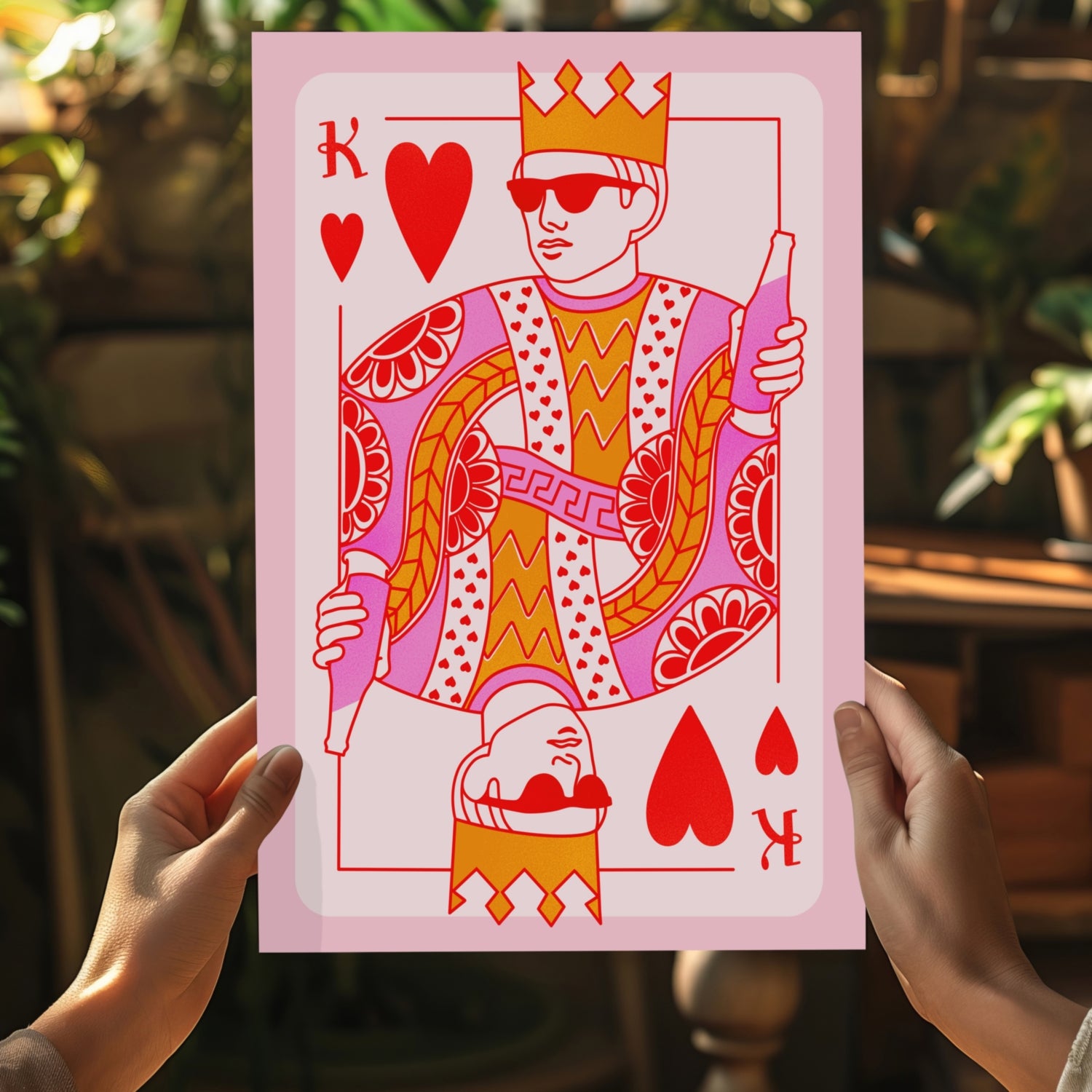 Heart King Aluminum Print.