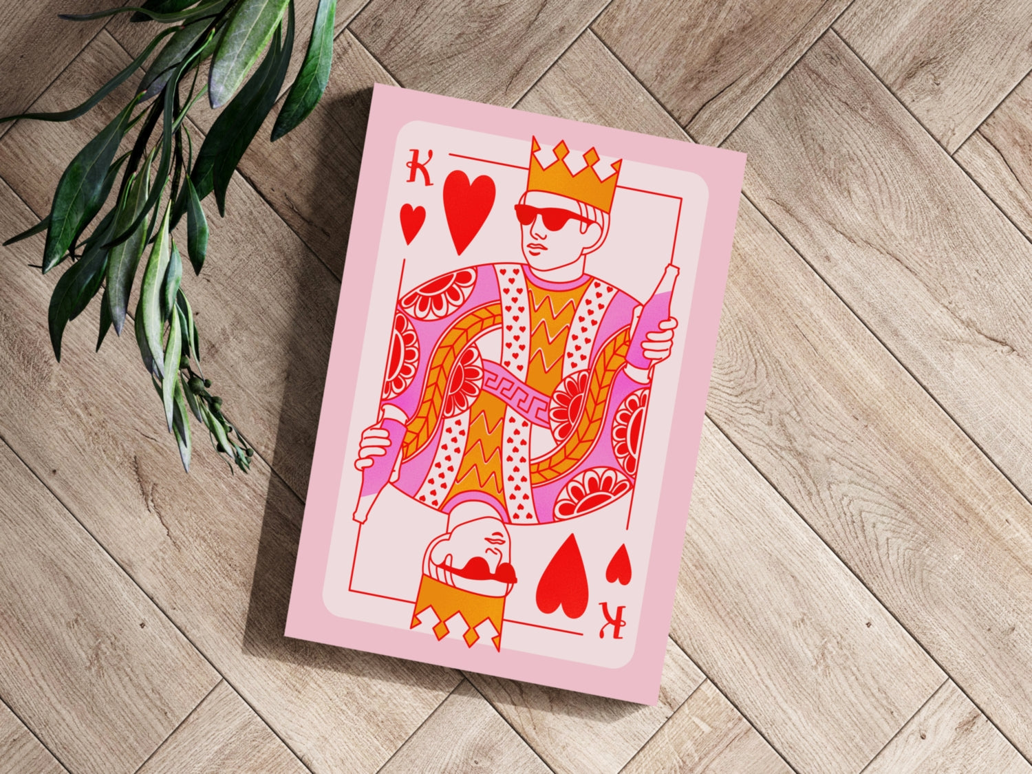 Heart King Aluminum Print.