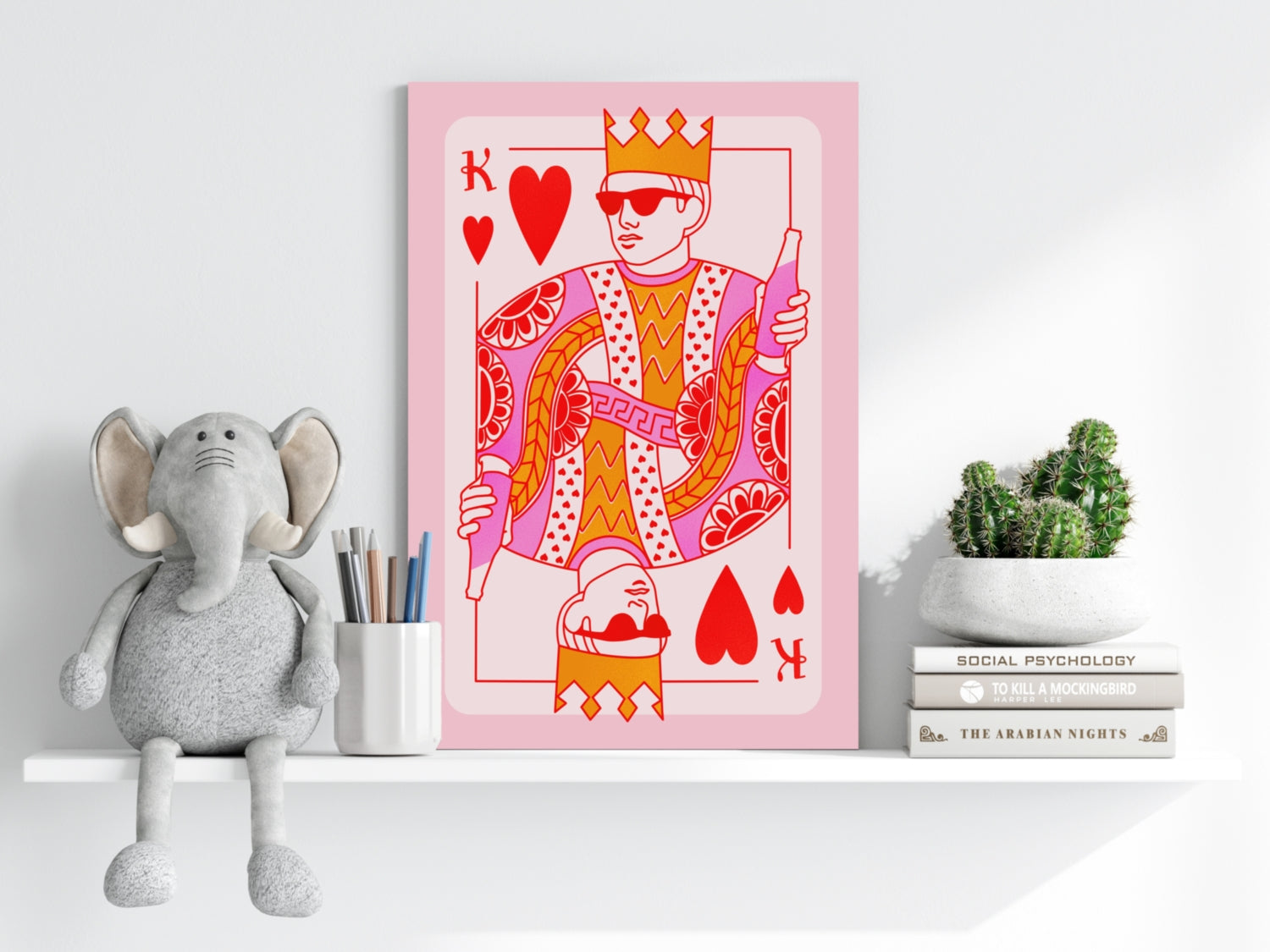 Heart King Aluminum Print.