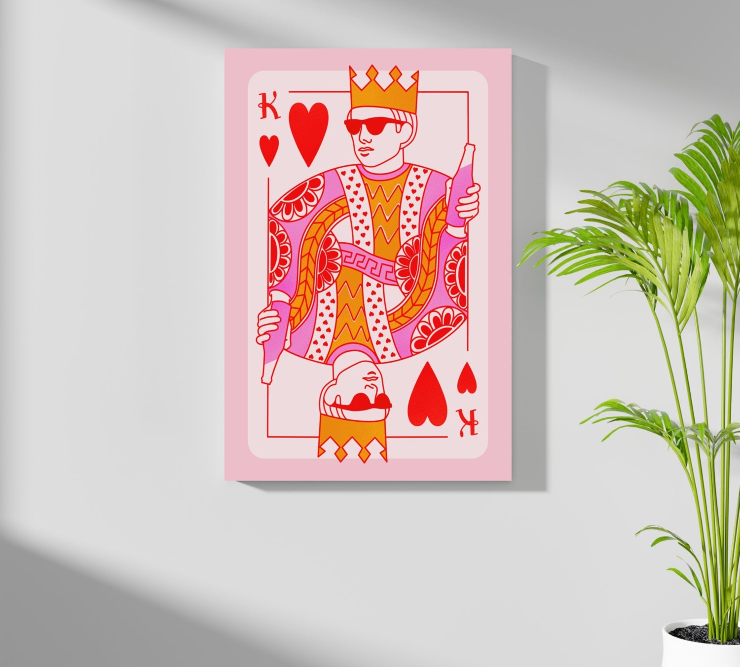 Heart King Aluminum Print.