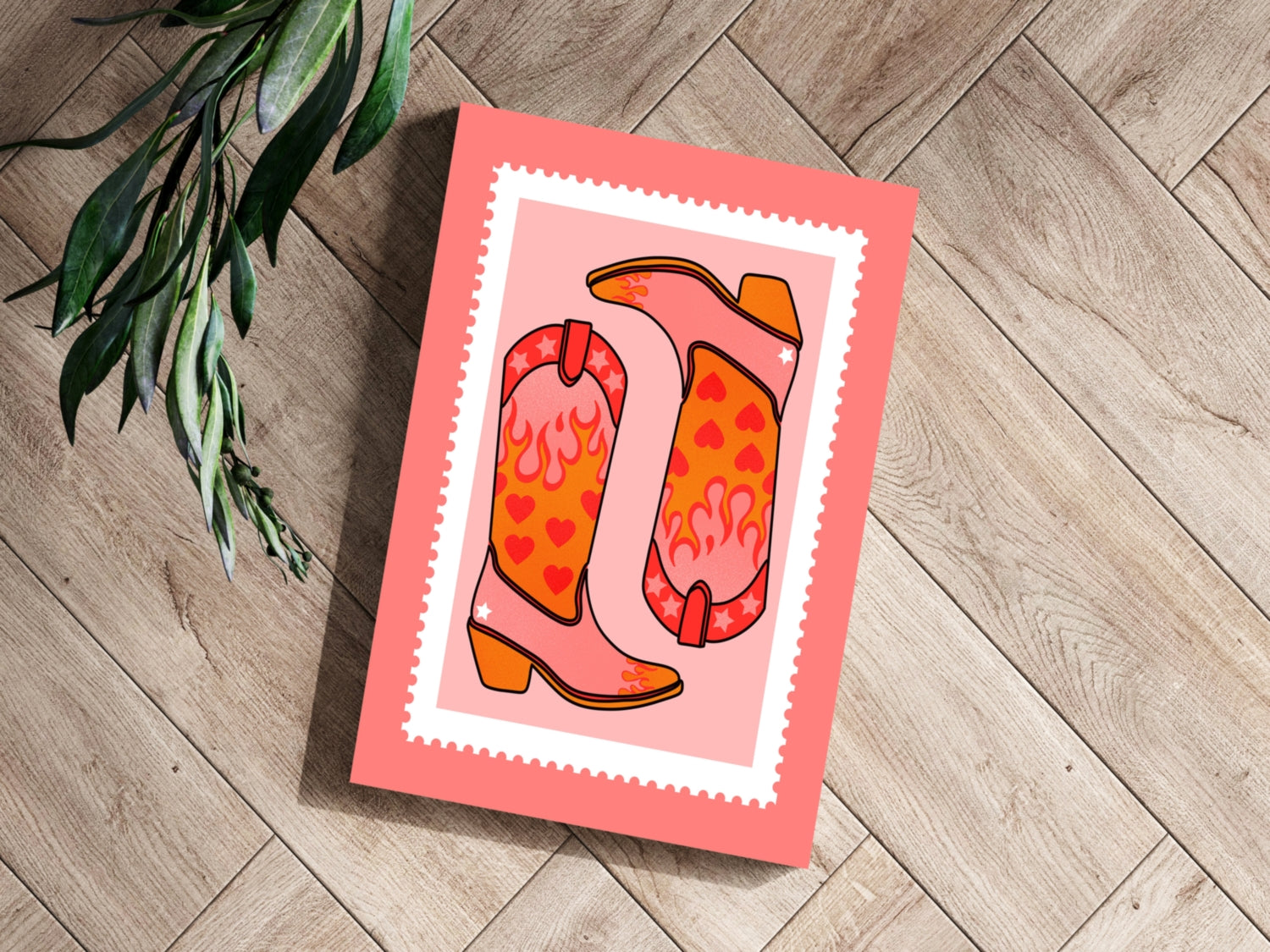 Cowboy Boots Aluminum Print.