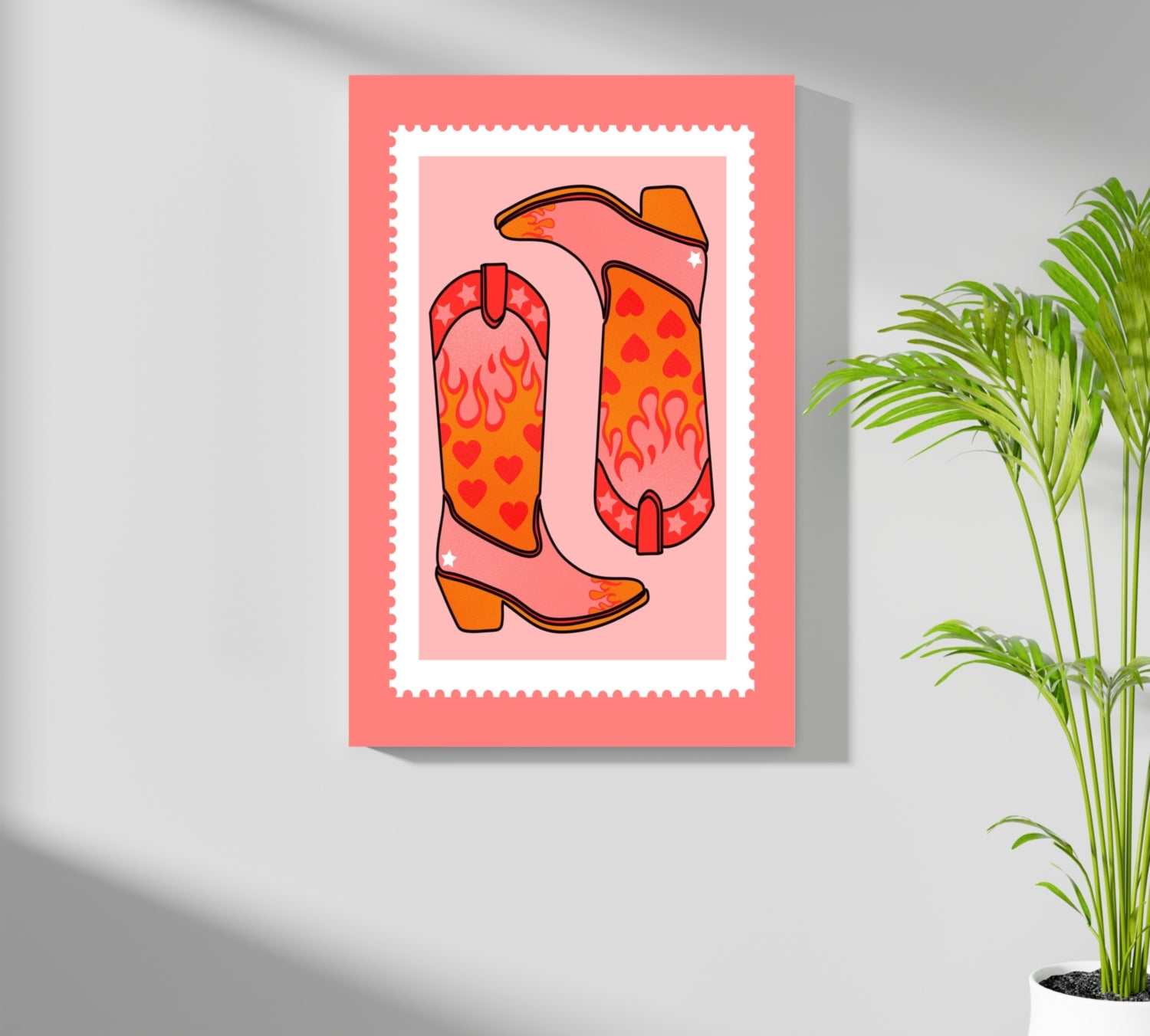 Cowboy Boots Aluminum Print.