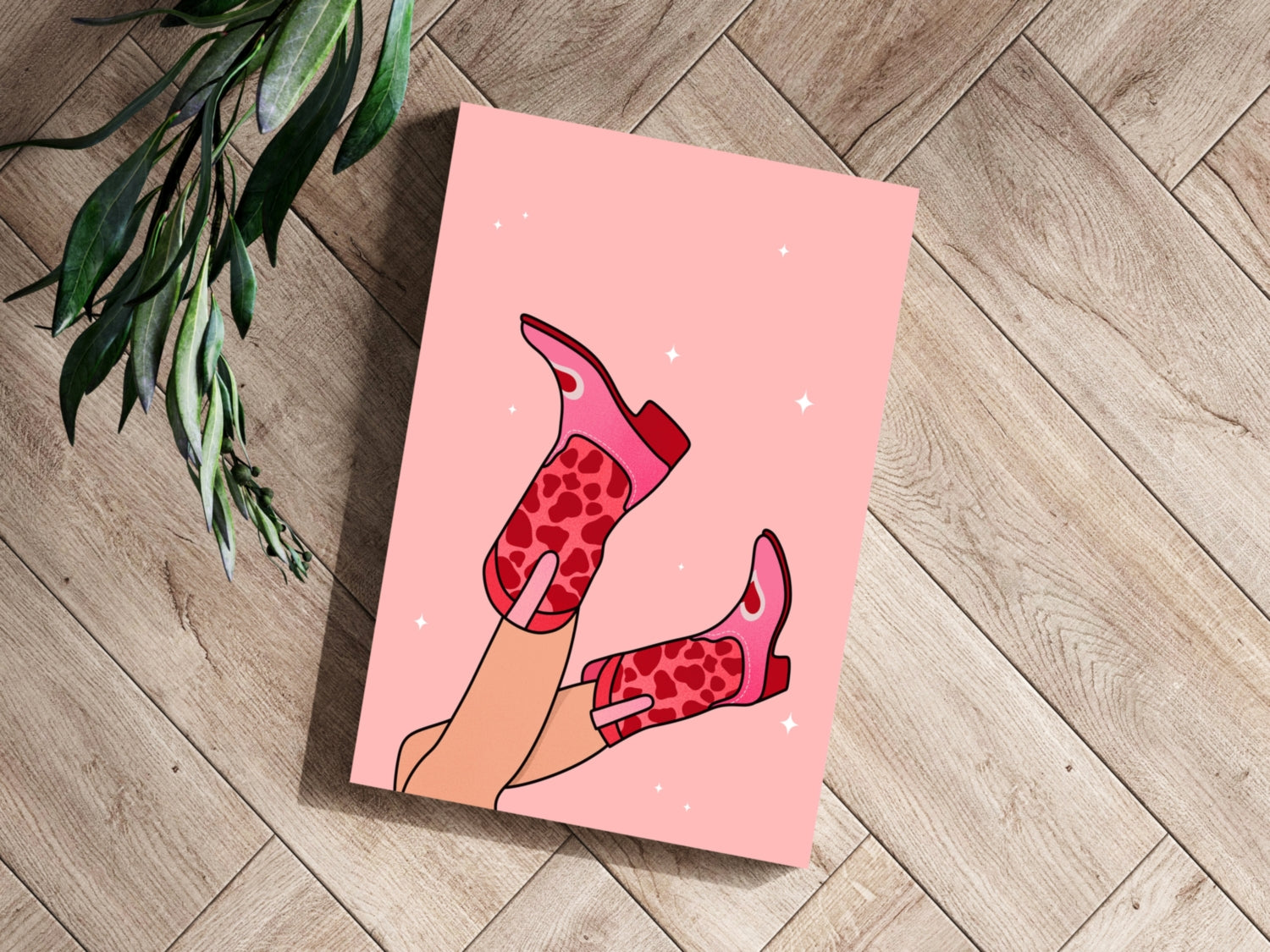 Lady Boots Aluminum Print.