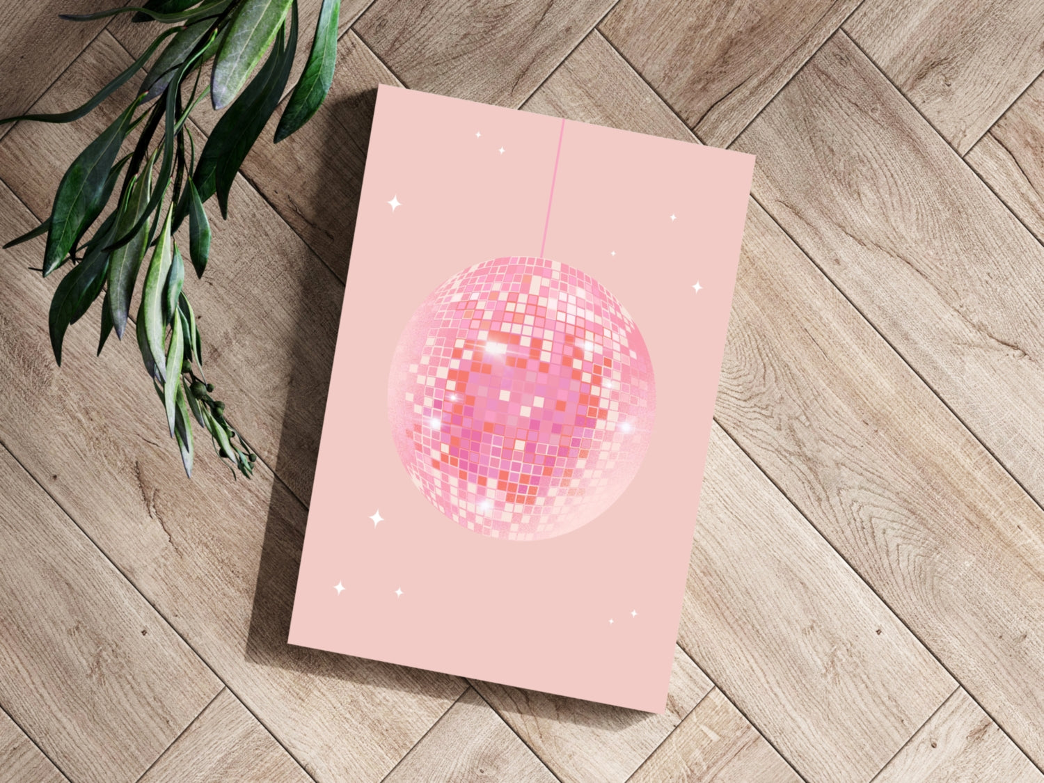 Disco Ball Aluminum Print.