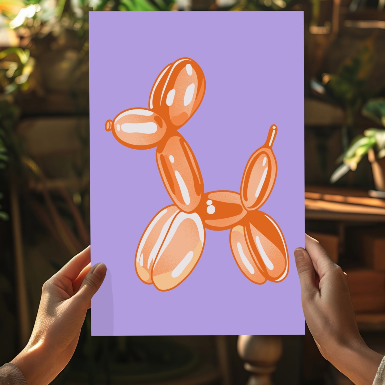 Balloon Dog Aluminum Print.