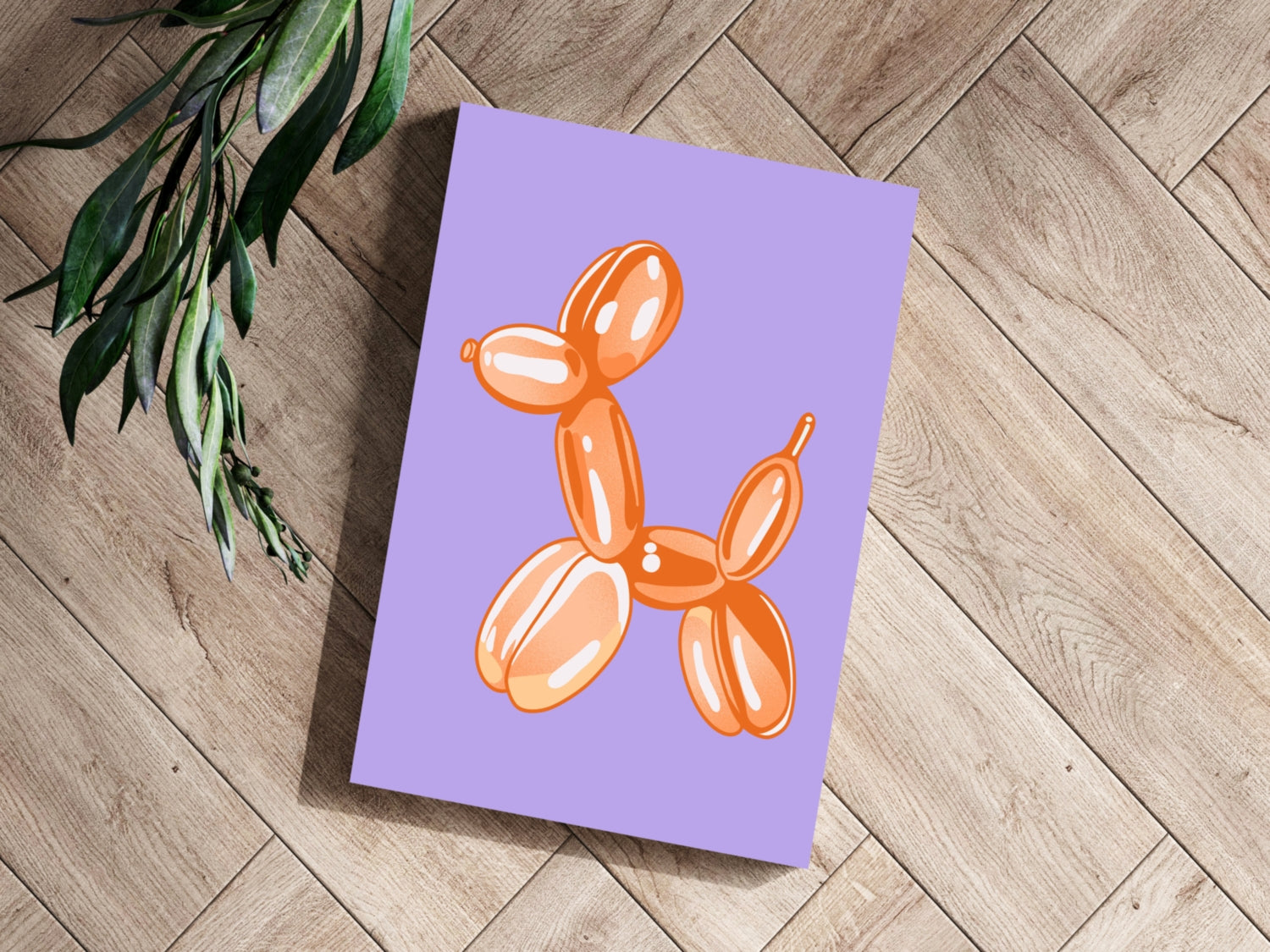 Balloon Dog Aluminum Print.