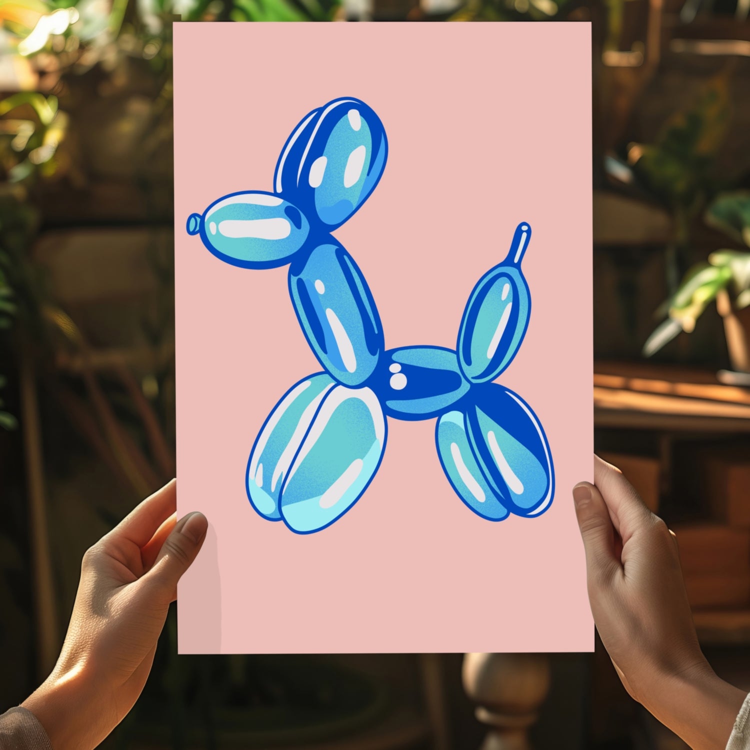 Balloon Dog Aluminum Print.