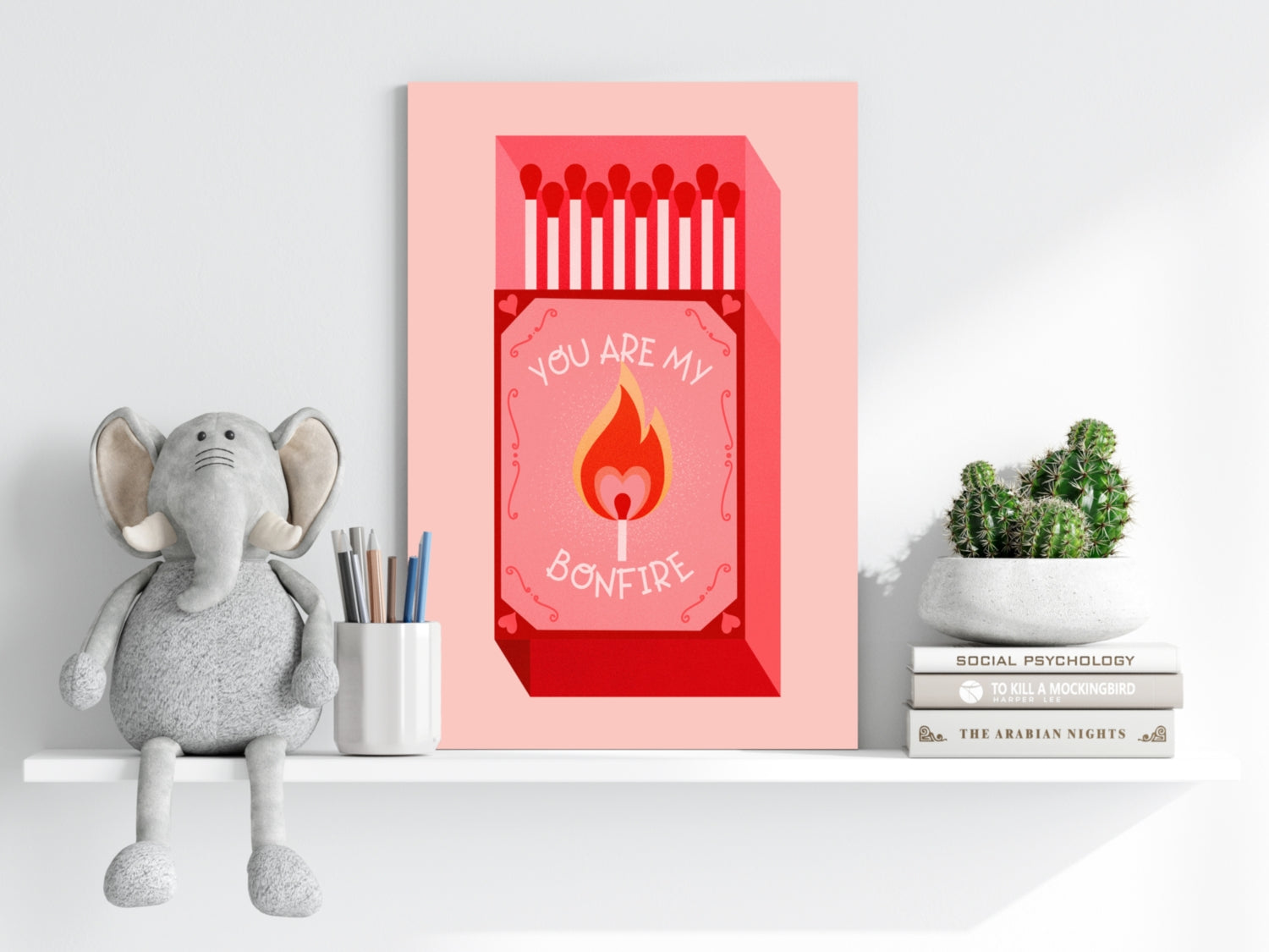 Matches Aluminum Print.