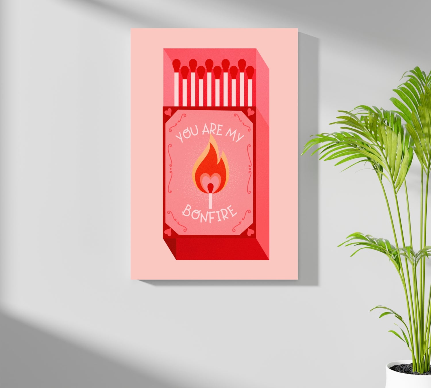 Matches Aluminum Print.