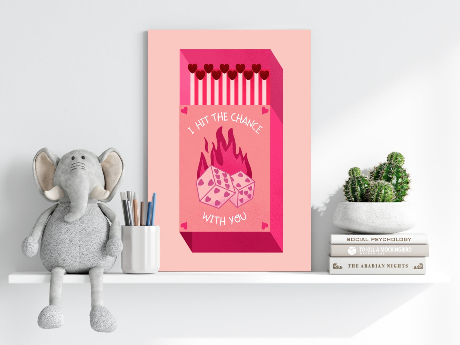 Matches Aluminum Print.