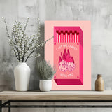 Matches Aluminum Print.