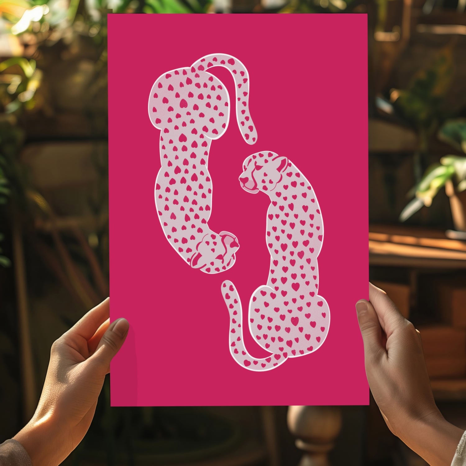 Cheetah Couple Aluminum Print.