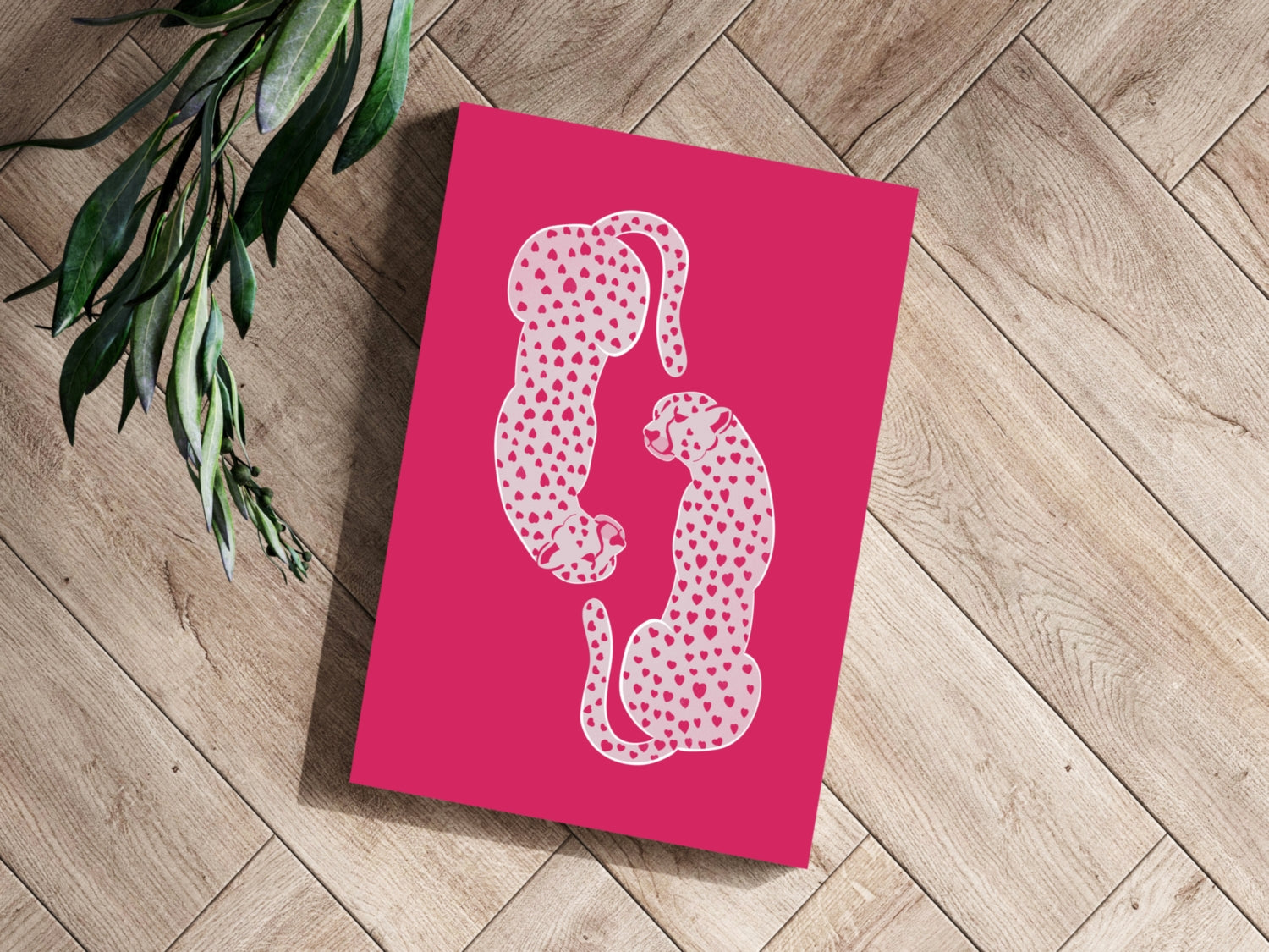 Cheetah Couple Aluminum Print.