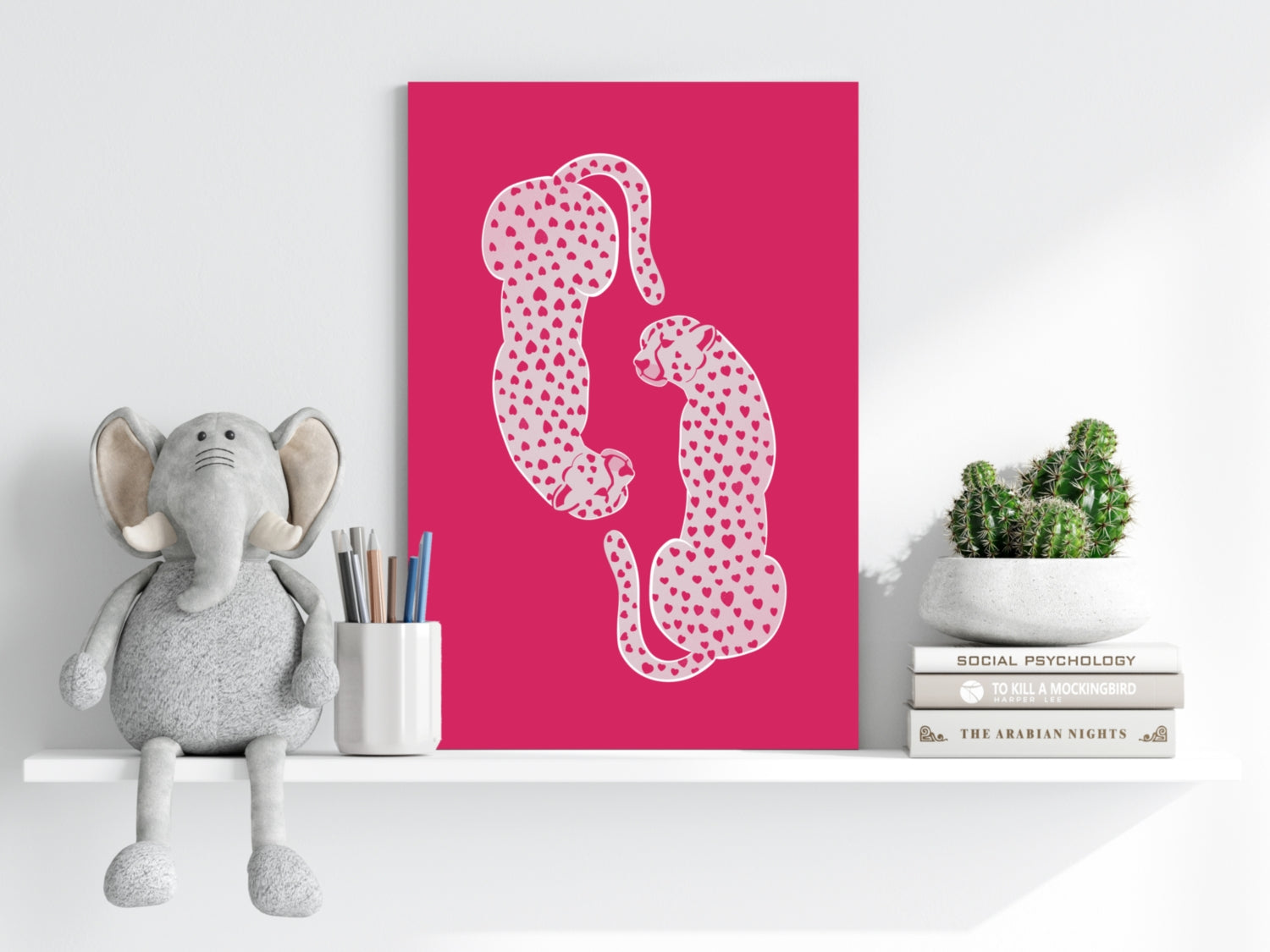 Cheetah Couple Aluminum Print.